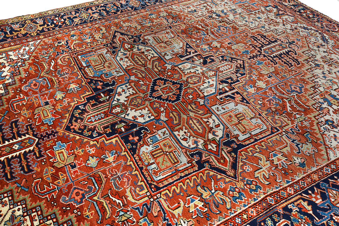 Antique Persian Heriz Carpet, 335 × 253 cm, Circa 1920s