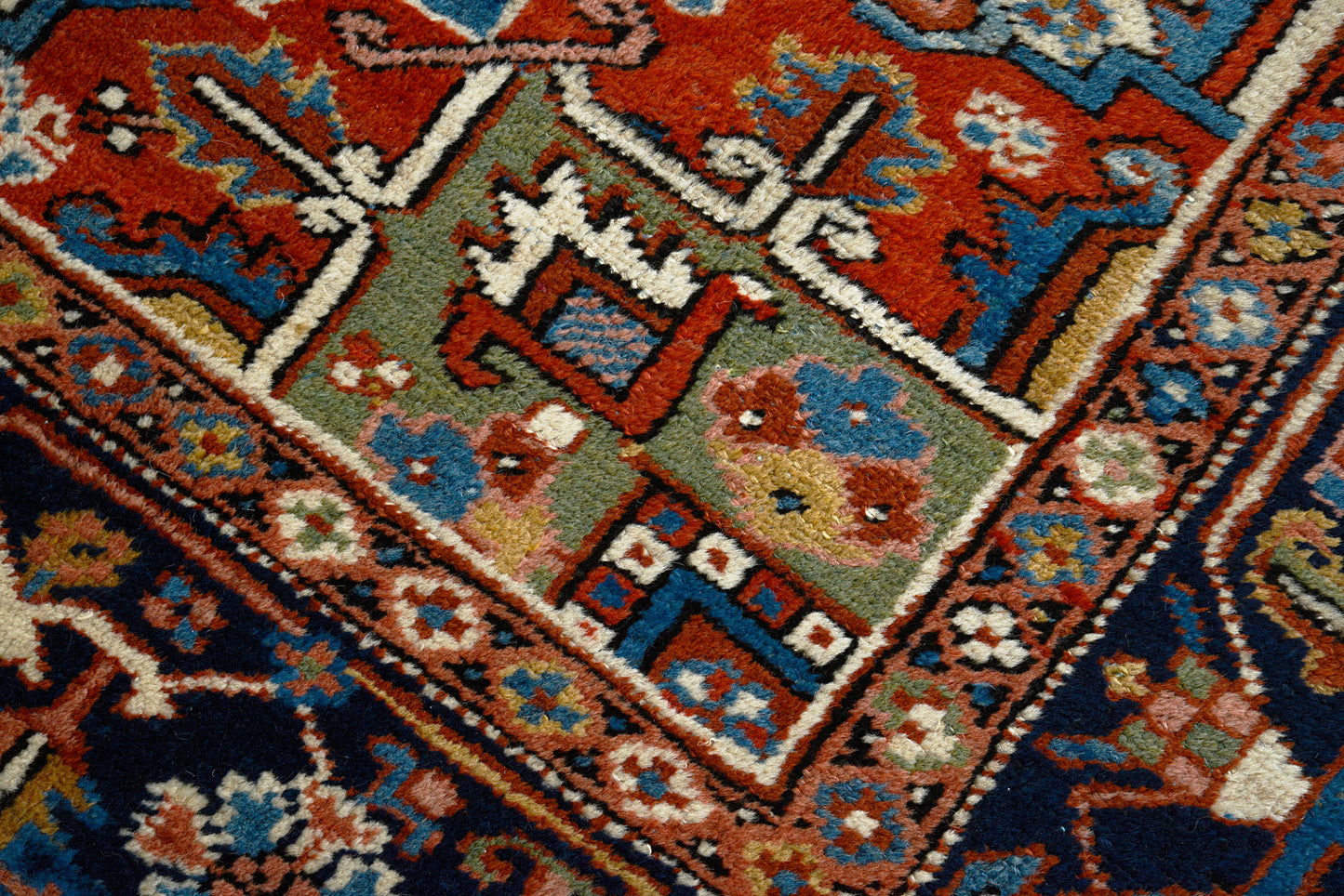 Antique Persian Heriz Carpet, 335 × 253 cm, Circa 1920s