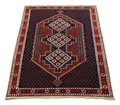 Antique Persian Afshar Rug, 135 × 100 cm, Circa 1930