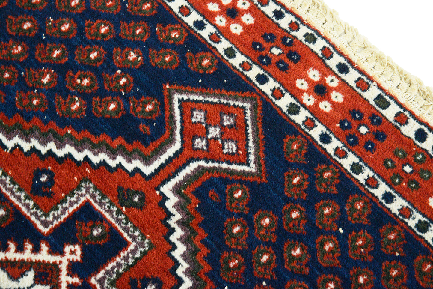 Antique Persian Afshar Rug, 135 × 100 cm, Circa 1930