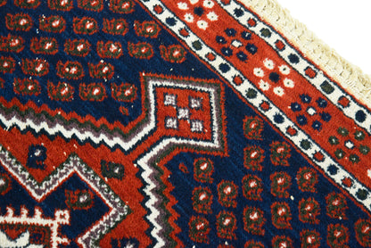 Antique Persian Afshar Rug, 135 × 100 cm, Circa 1930