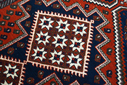 Antique Persian Afshar Rug, 135 × 100 cm, Circa 1930