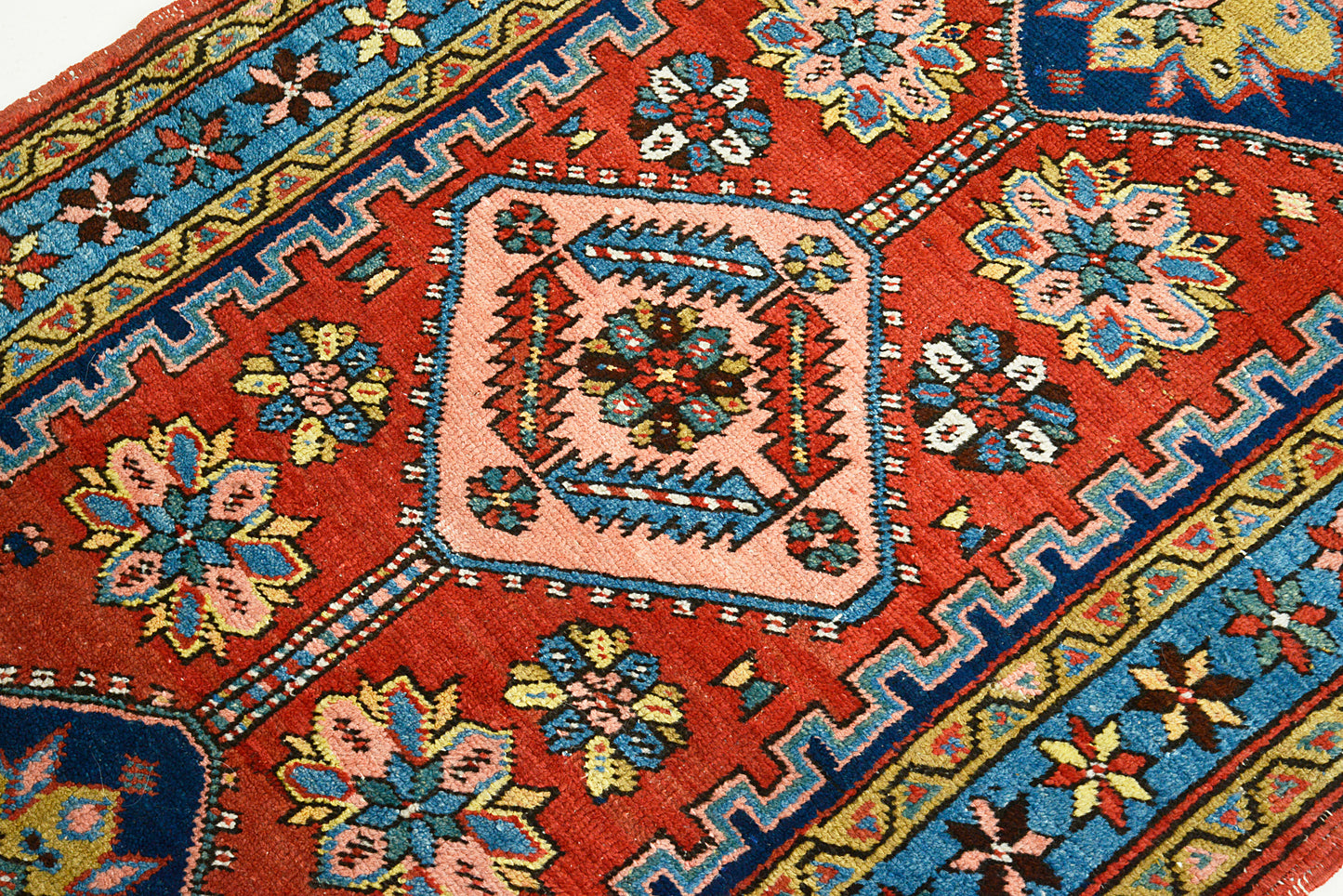 Antique Persian Heriz Runner, 212 × 89 cm, Circa 1900