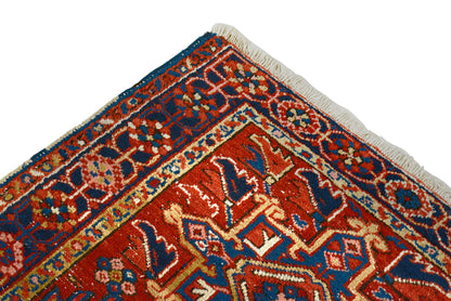 Antique Persian Heriz Rug, 130 × 96 cm, Circa 1930