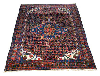 Antique Persian Senneh Rug, 145 × 108 cm, Circa 1920