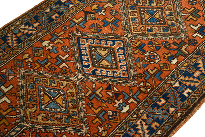 Antique Persian Heriz Rug, 183 × 95 cm, Circa 1910
