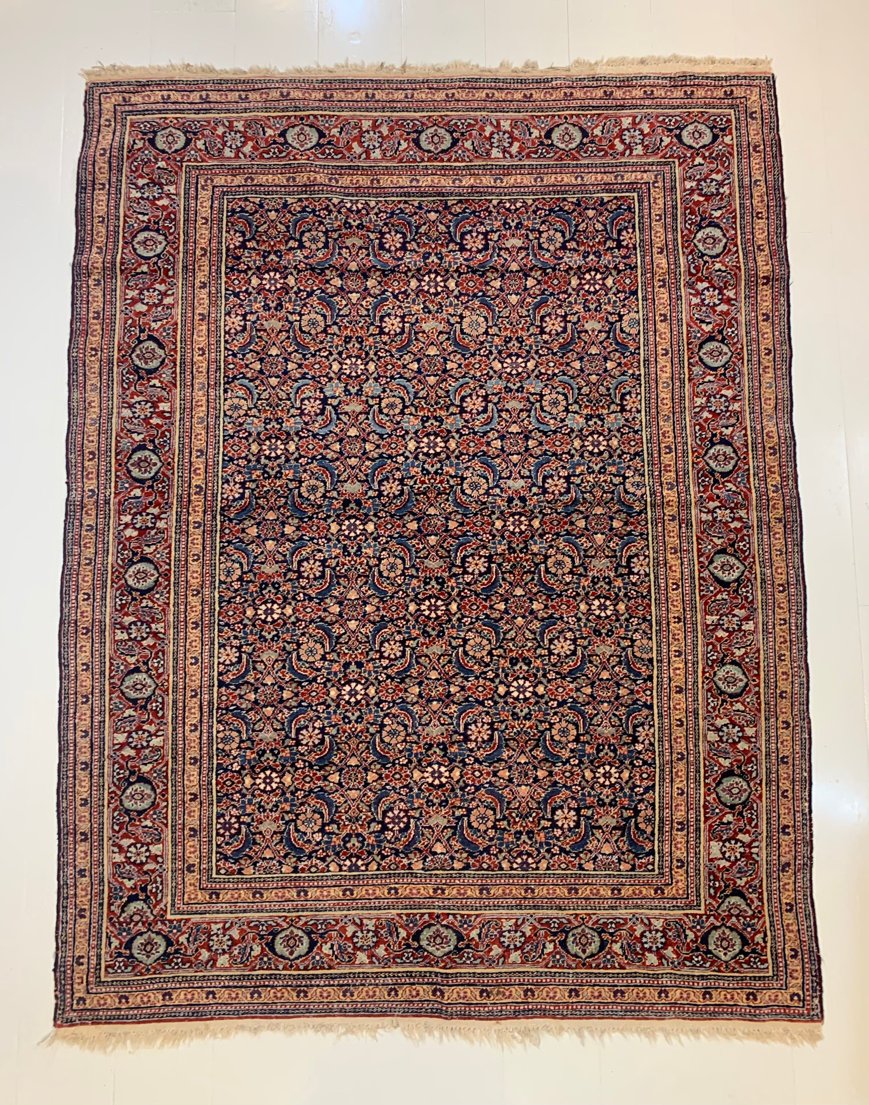 Antique Persian Tabriz Rug, 190 × 148 cm, Circa 1920