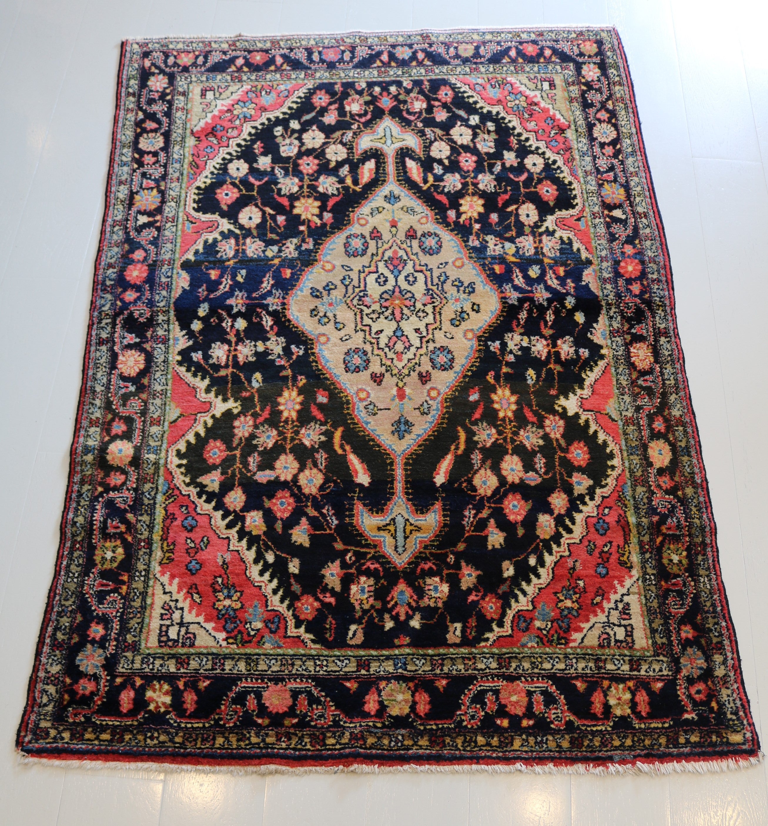 Antique Persian Jozan Rug, 191 × 131 cm, Circa 1920