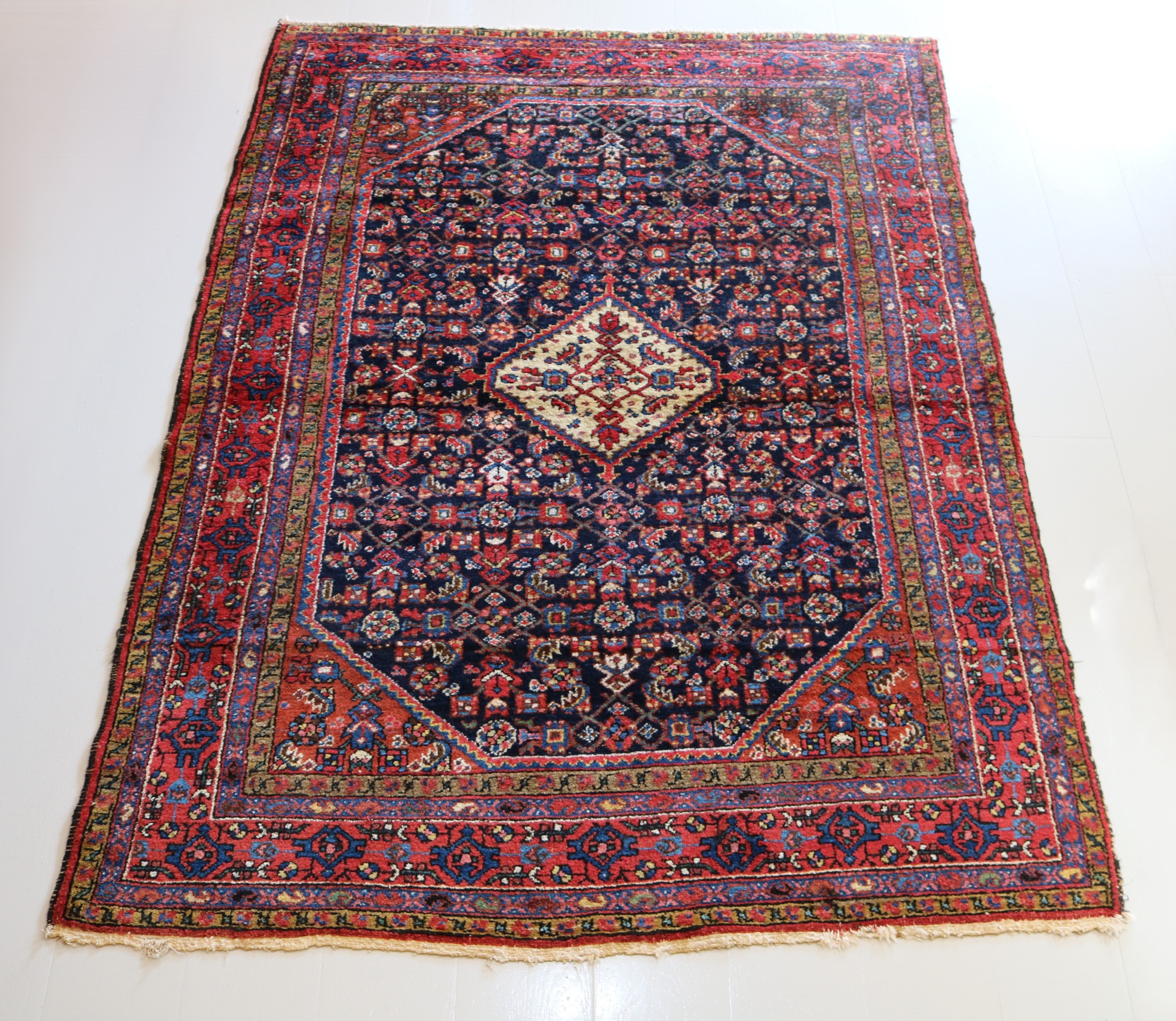 Fine Antique Persian Hamadan Rug, 144 × 200 cm, Circa 1920