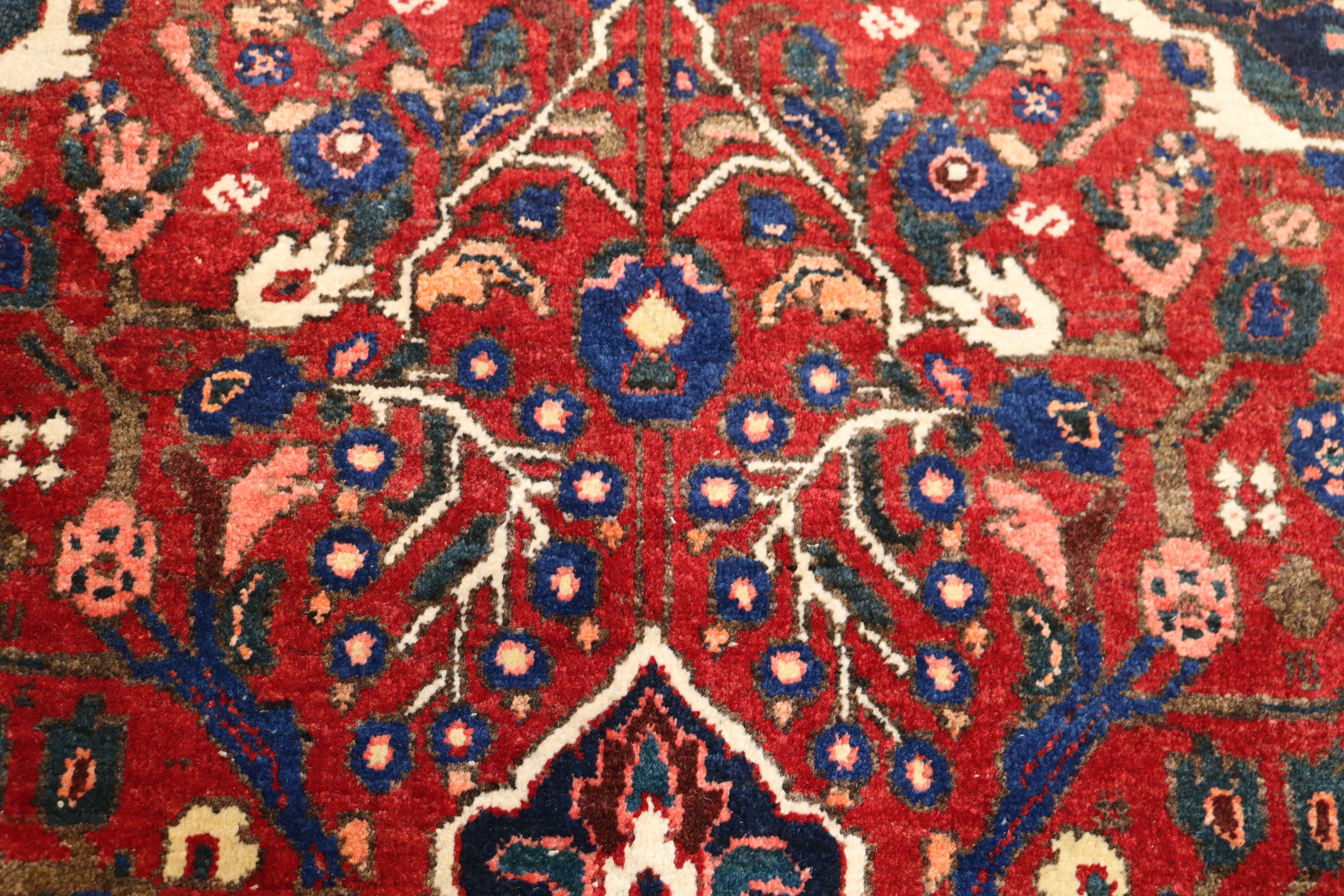 Antique Persian Abadeh Rug, 207 × 148 cm, Circa 1920