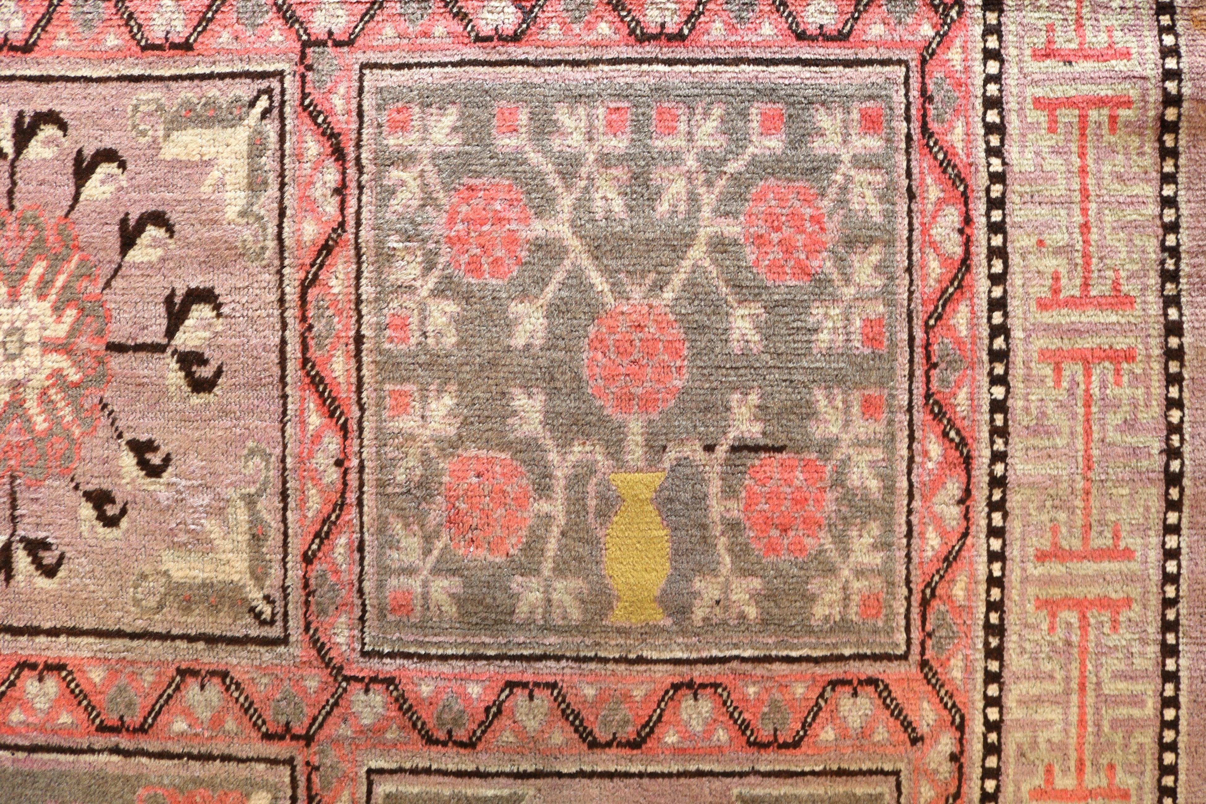 Antique East Turkestan Qotan (Khotan) Rug, 275 × 138 cm, Circa 1900