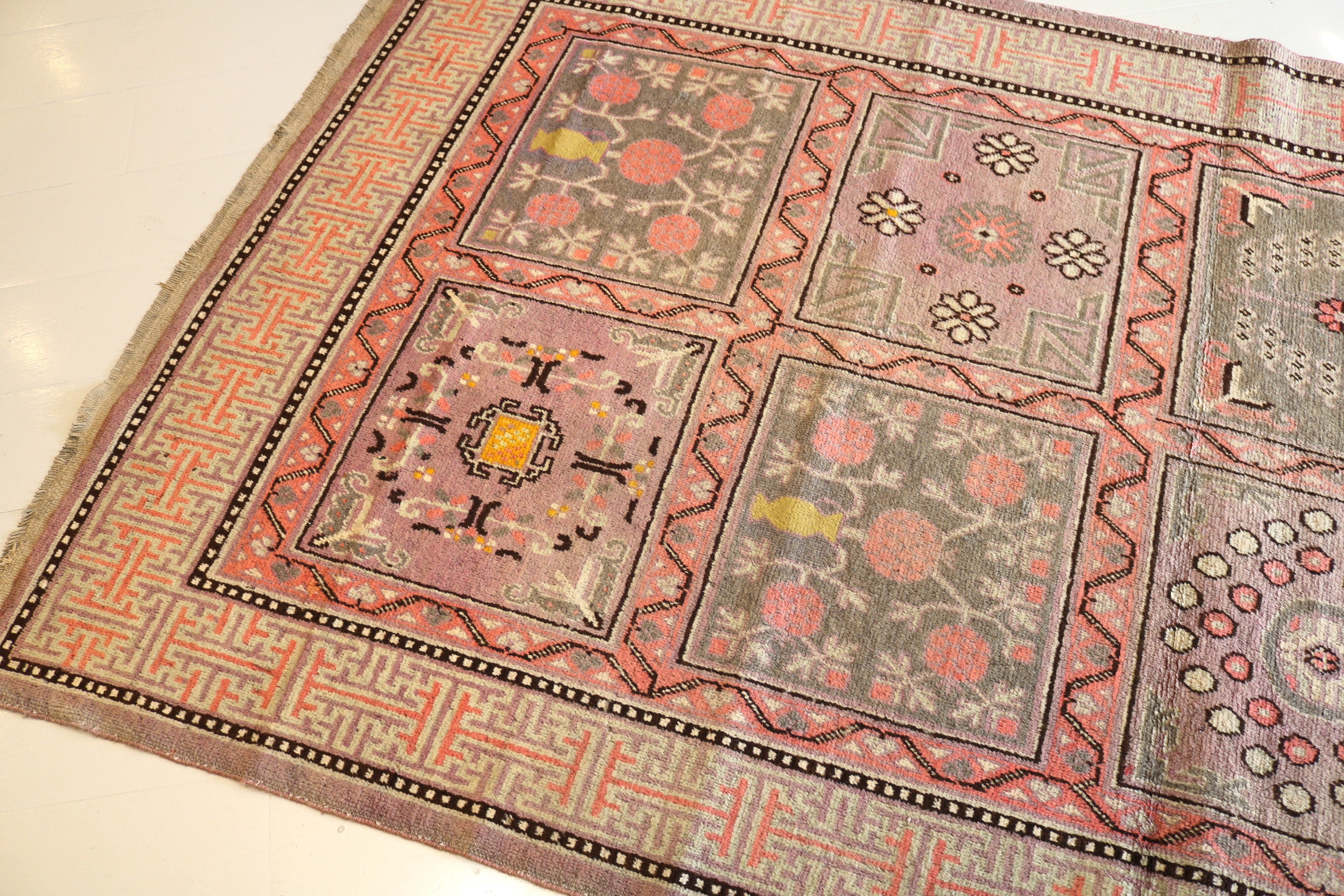 Antique East Turkestan Qotan (Khotan) Rug, 275 × 138 cm, Circa 1900