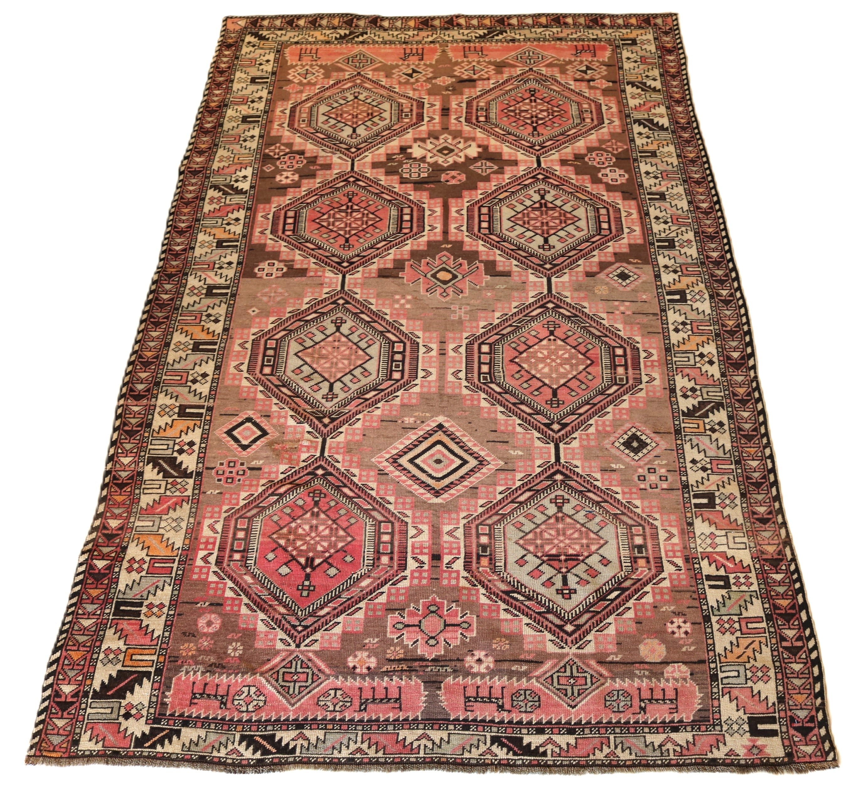 Antique Caucasian Shirvan Rug, 255 × 152 cm, Circa 1900