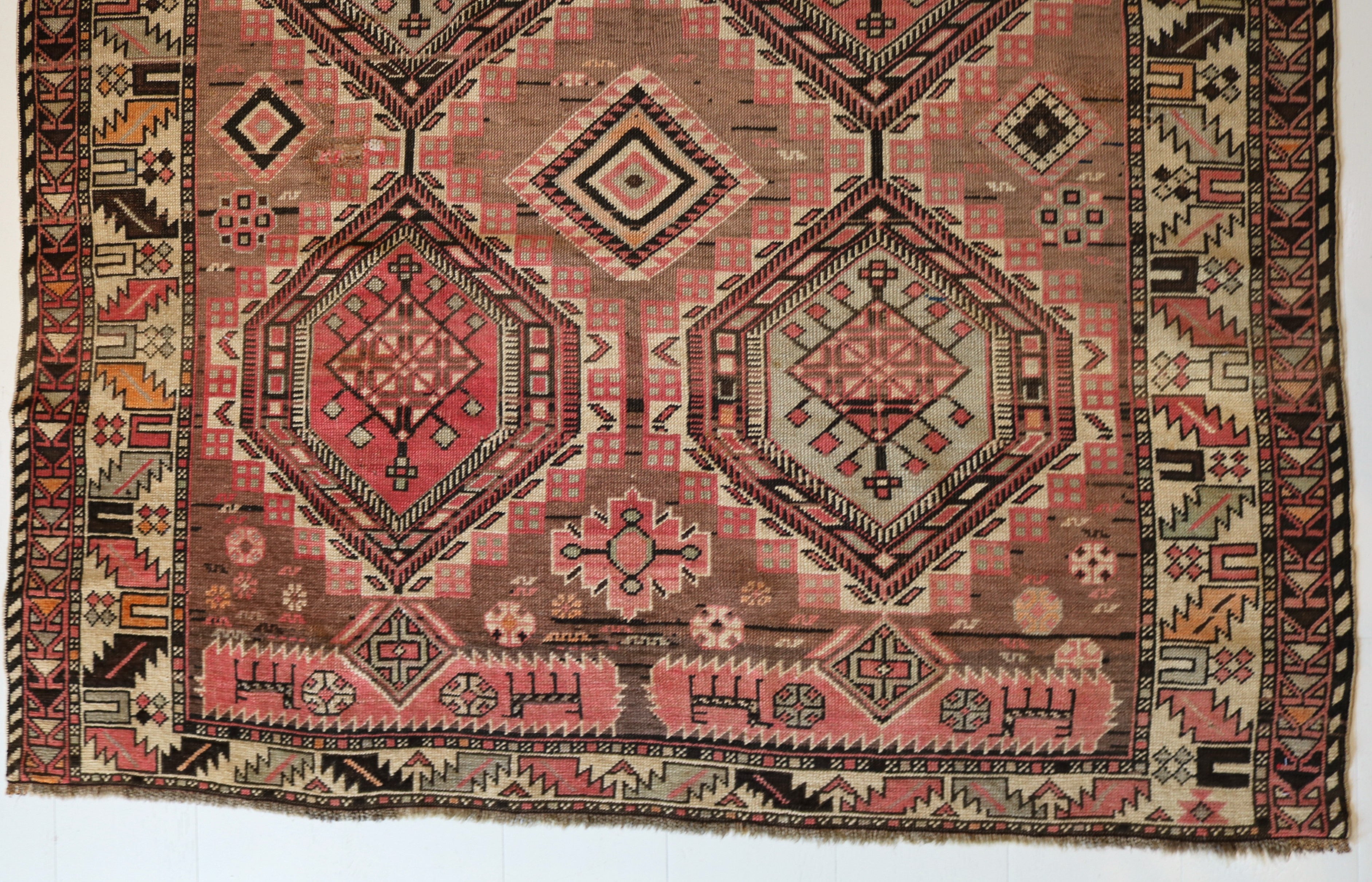 Antique Caucasian Shirvan Rug, 255 × 152 cm, Circa 1900