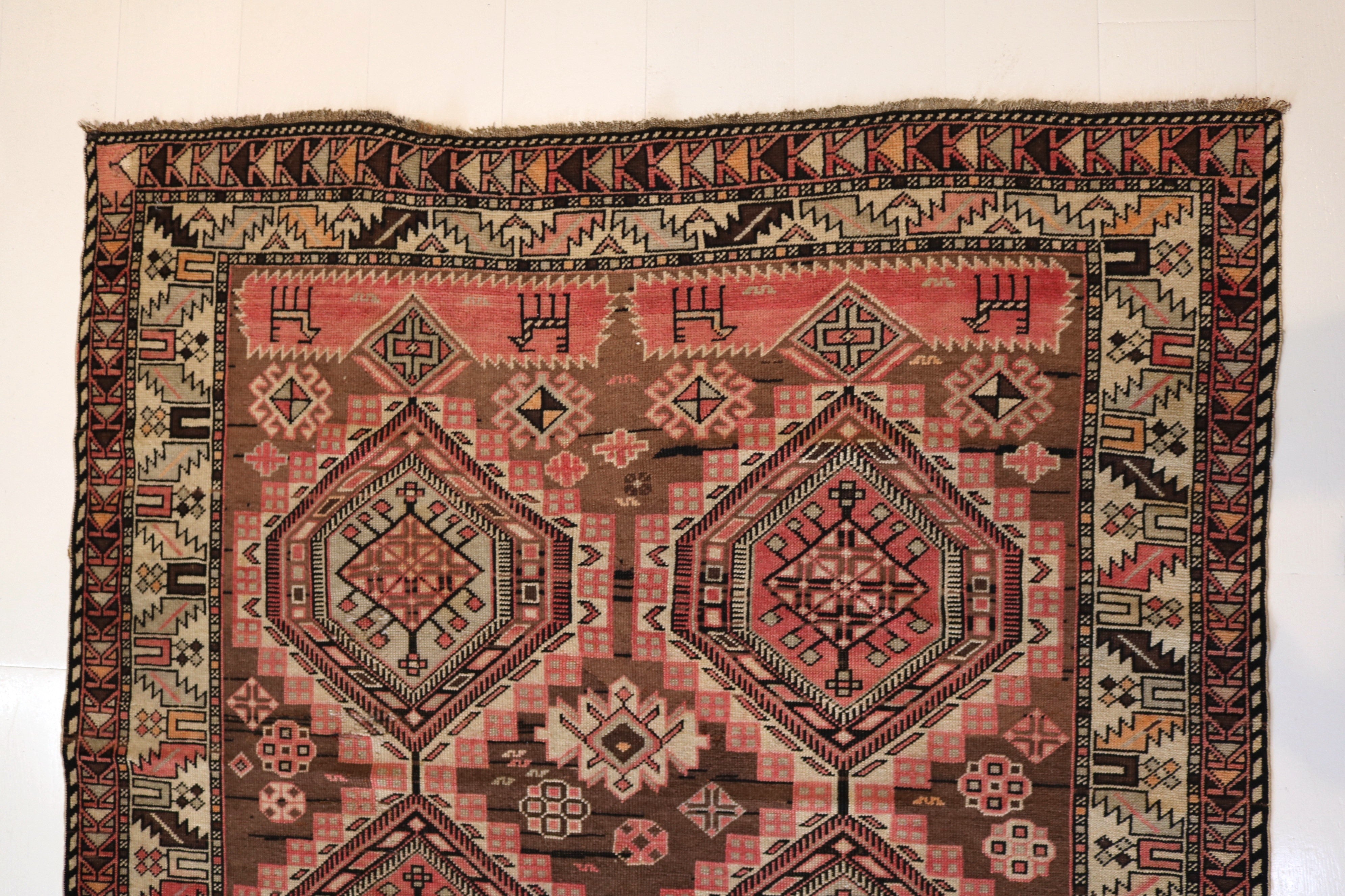 Antique Caucasian Shirvan Rug, 255 × 152 cm, Circa 1900