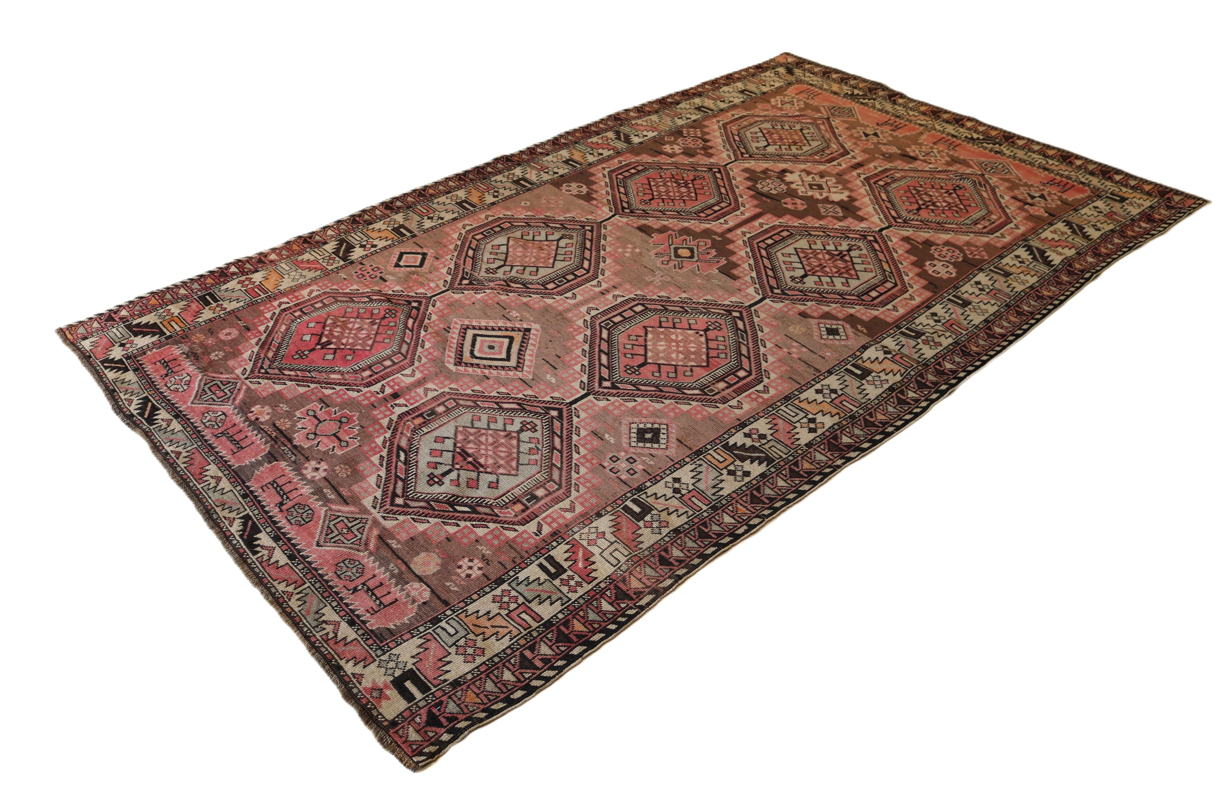 Antique Caucasian Shirvan Rug, 255 × 152 cm, Circa 1900