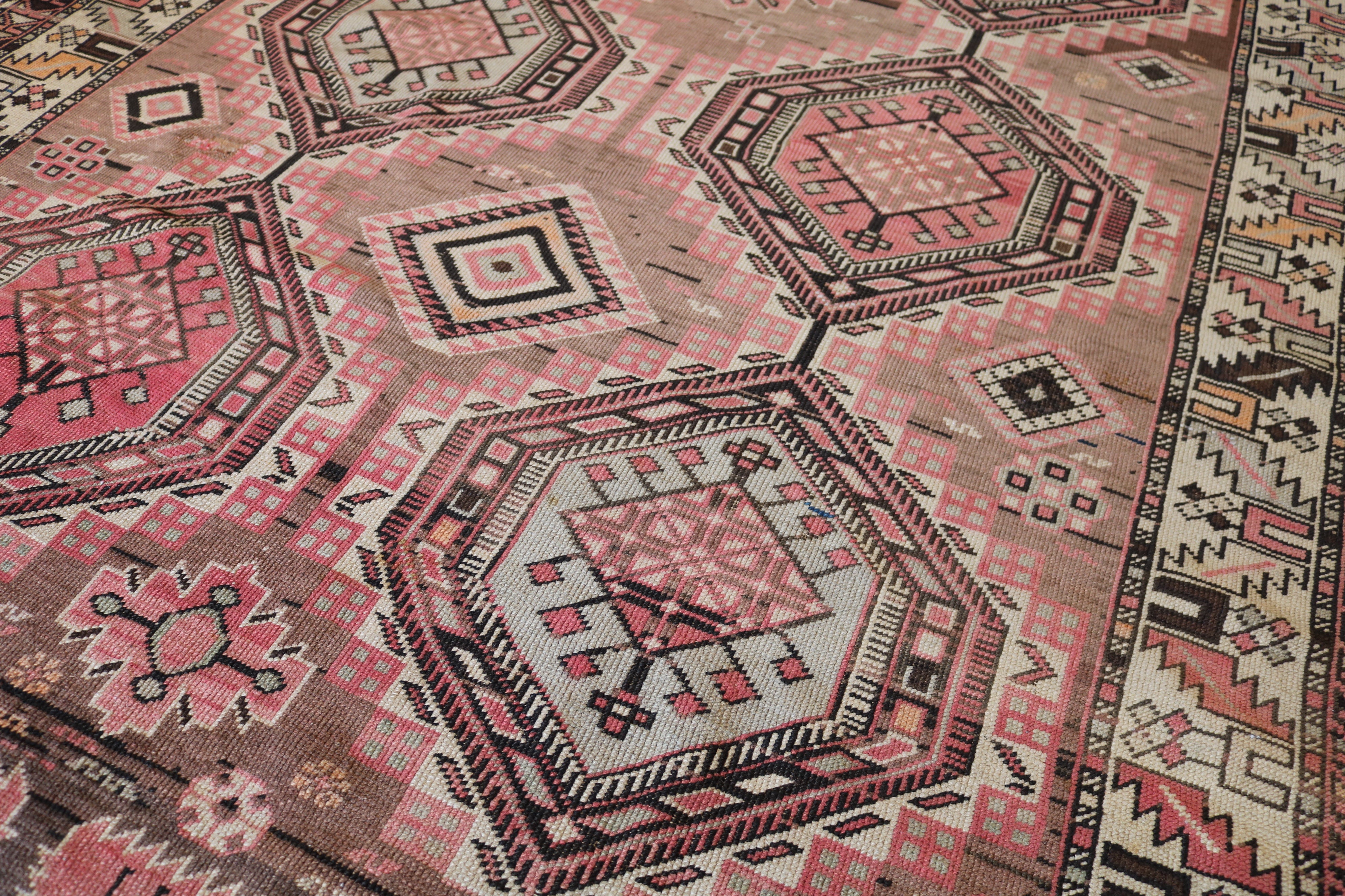 Antique Caucasian Shirvan Rug, 255 × 152 cm, Circa 1900