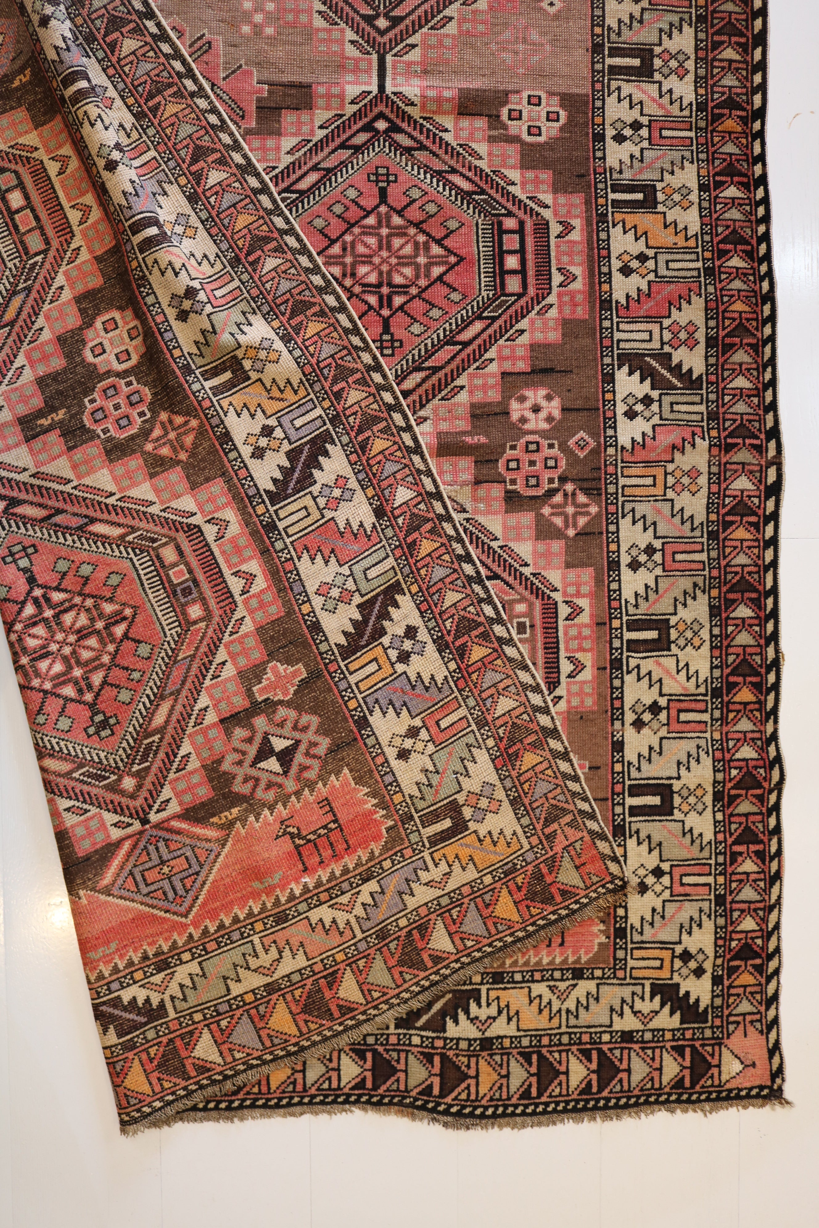 Antique Caucasian Shirvan Rug, 255 × 152 cm, Circa 1900