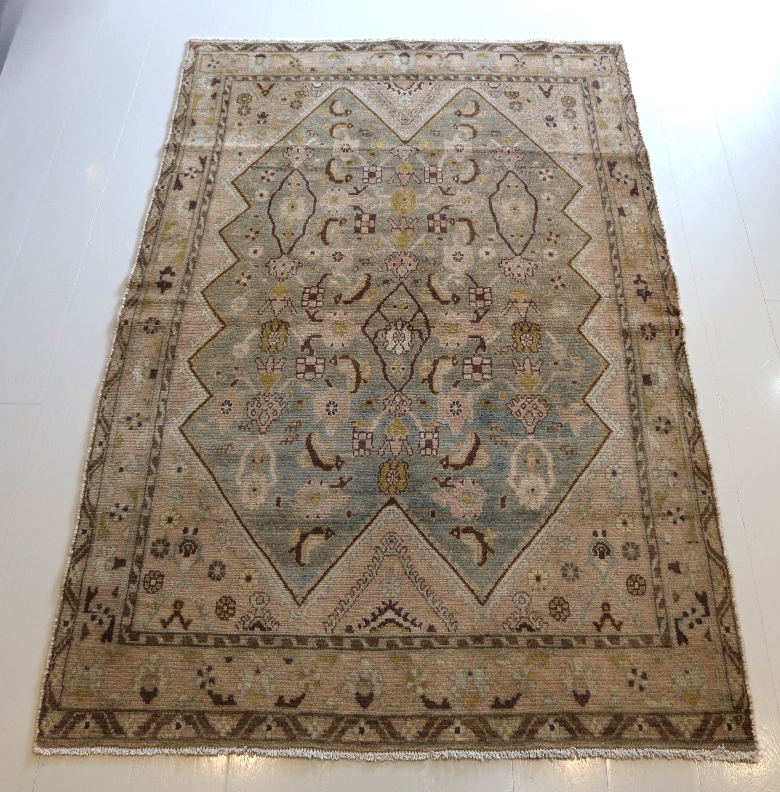Antique Persian Malayer Rug, 230 × 143 cm, Circa 1940