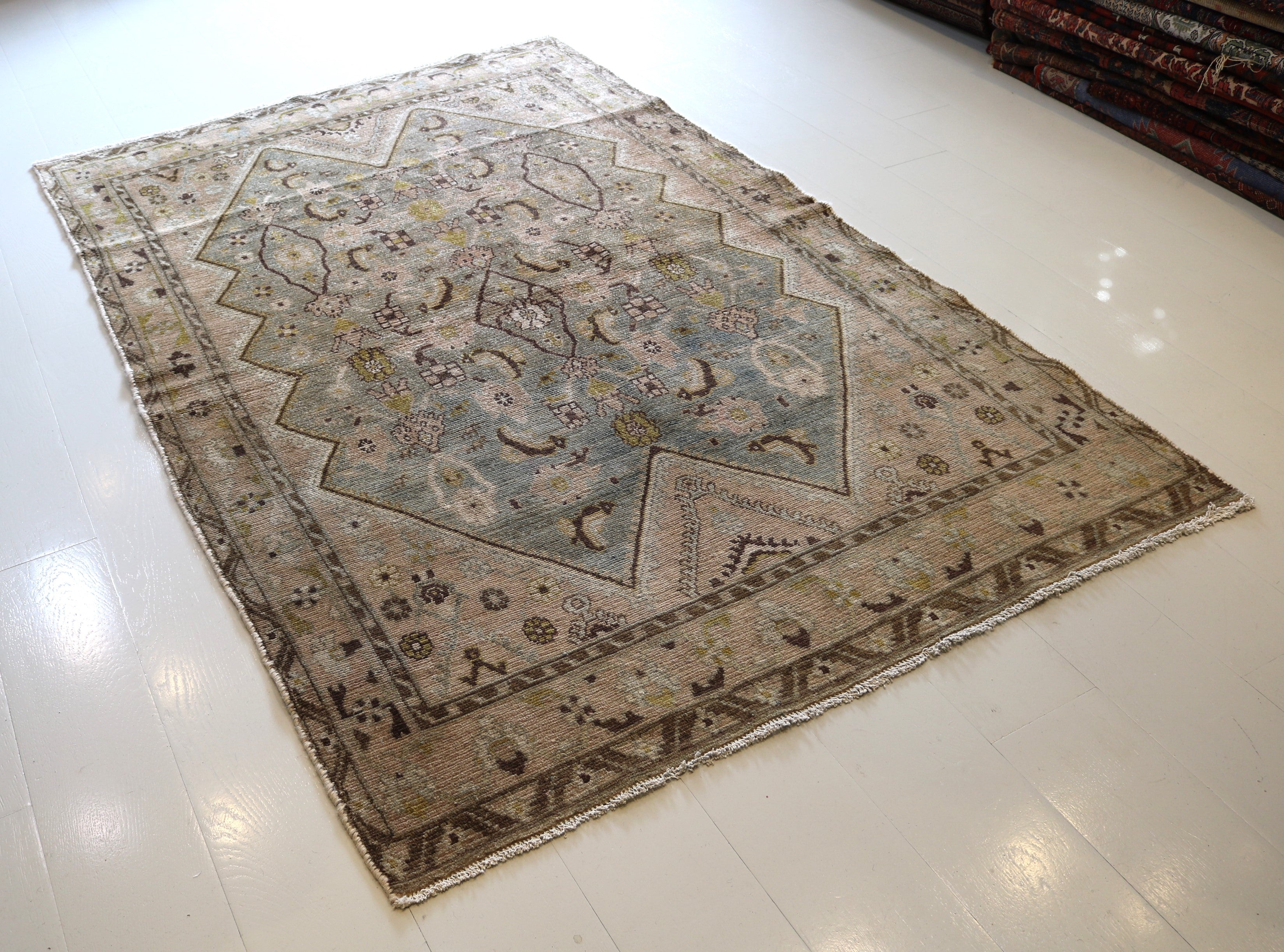 Antique Persian Malayer Rug, 230 × 143 cm, Circa 1940