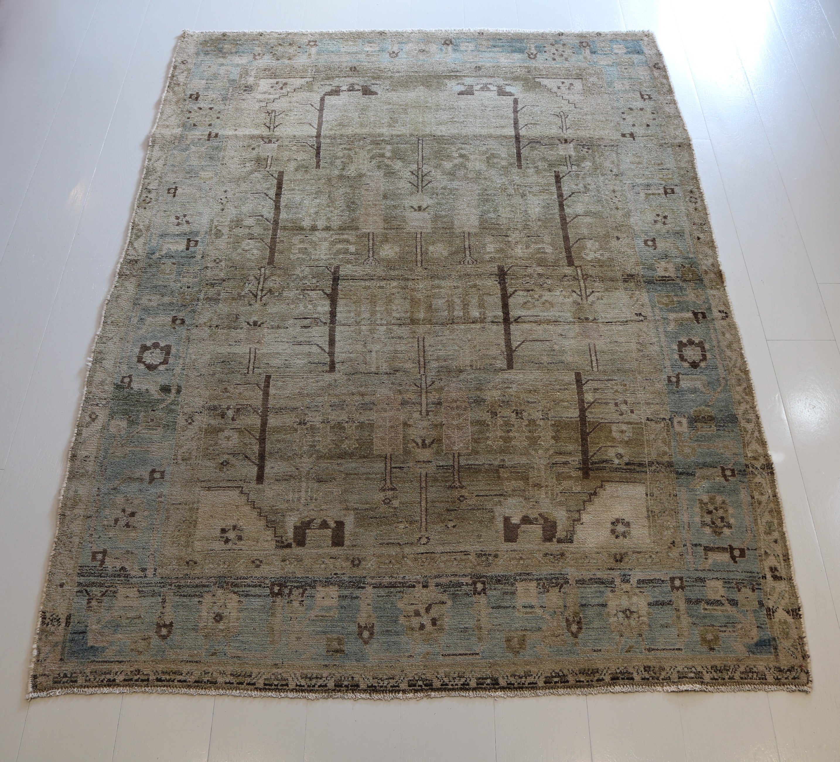Antique Persian Malayer Rug, 225 × 160 cm, Circa 1920