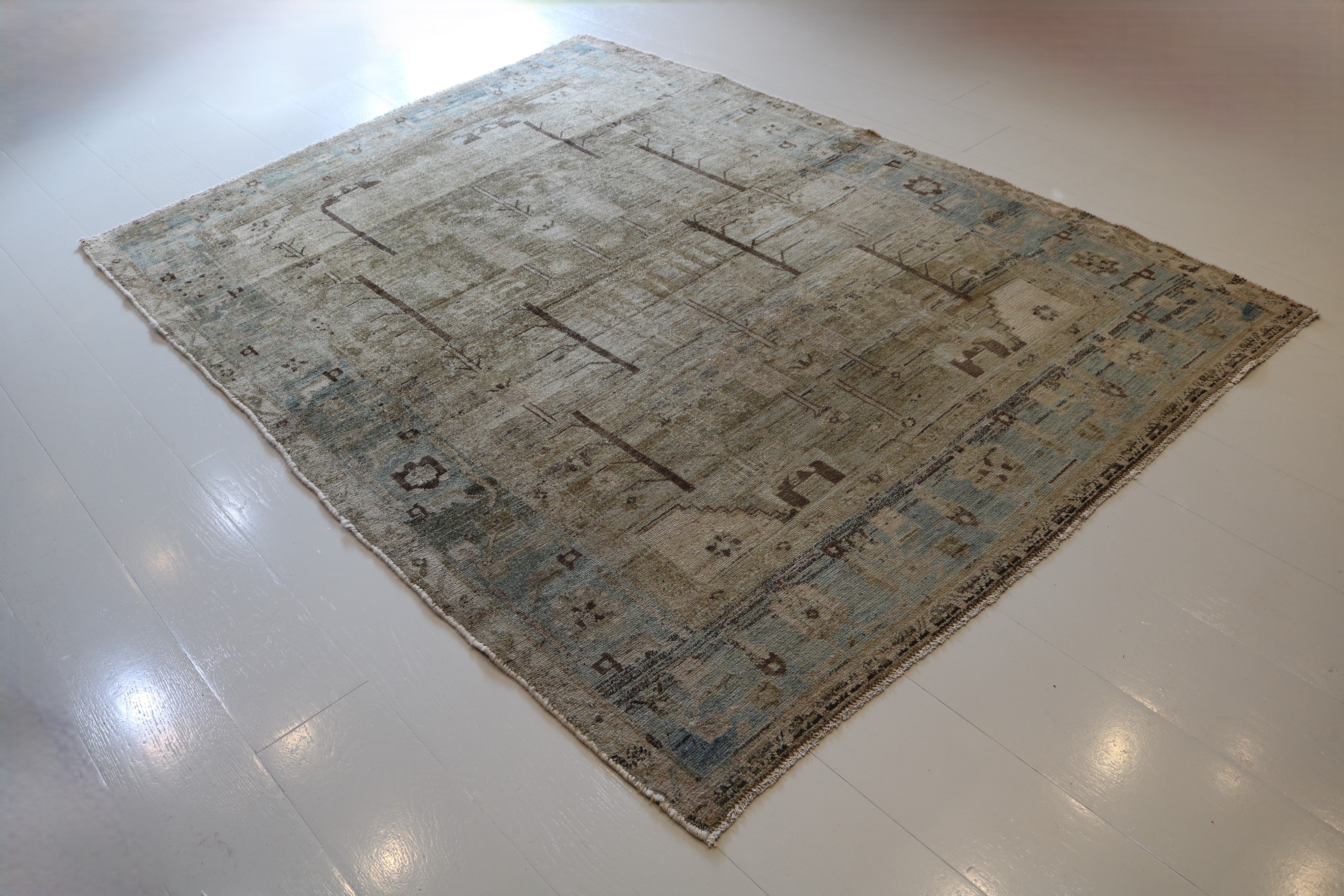 Antique Persian Malayer Rug, 225 × 160 cm, Circa 1920