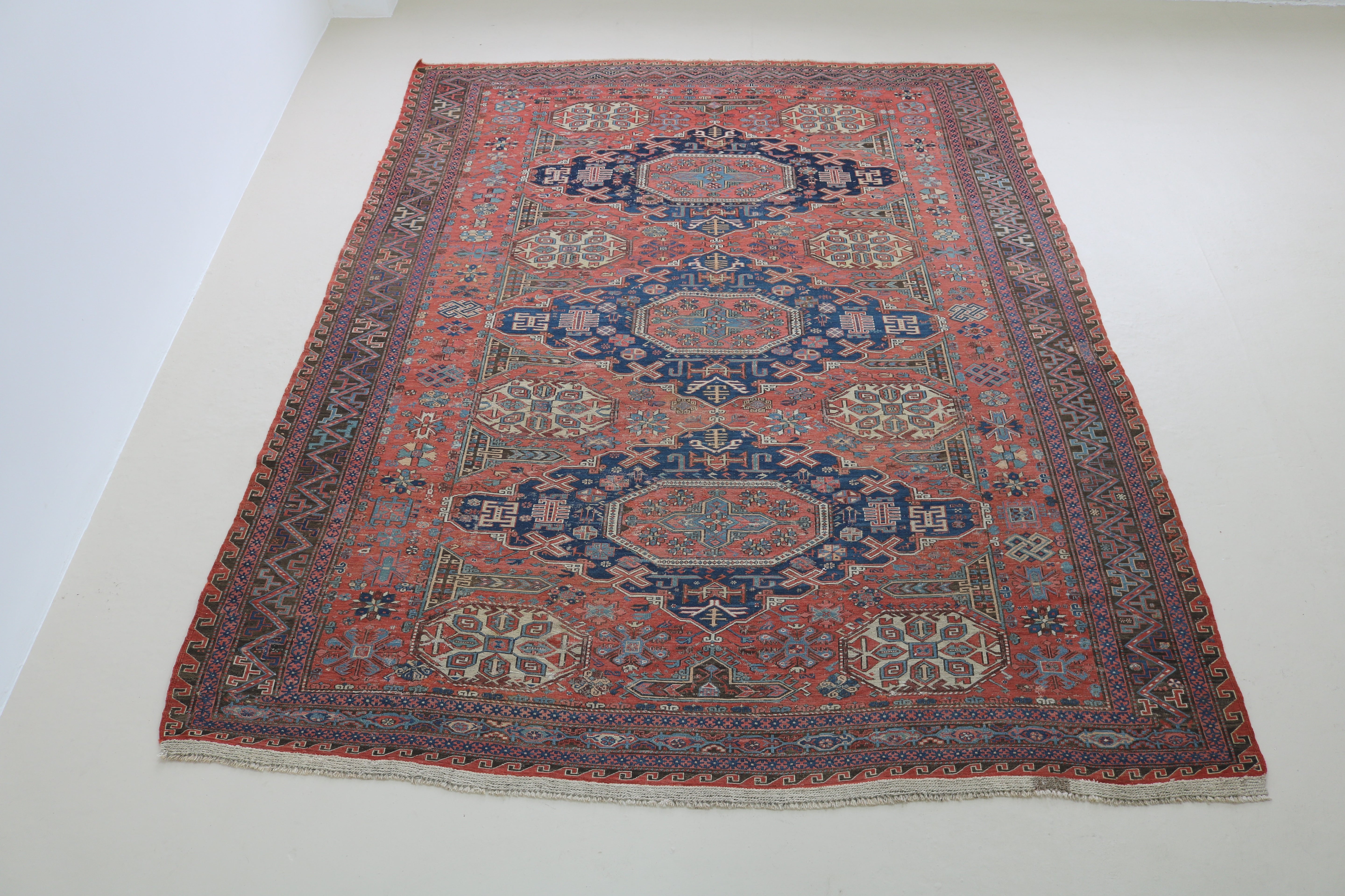 Antique Caucasian Sumak Carpet, 335 × 265 cm, Circa 1900