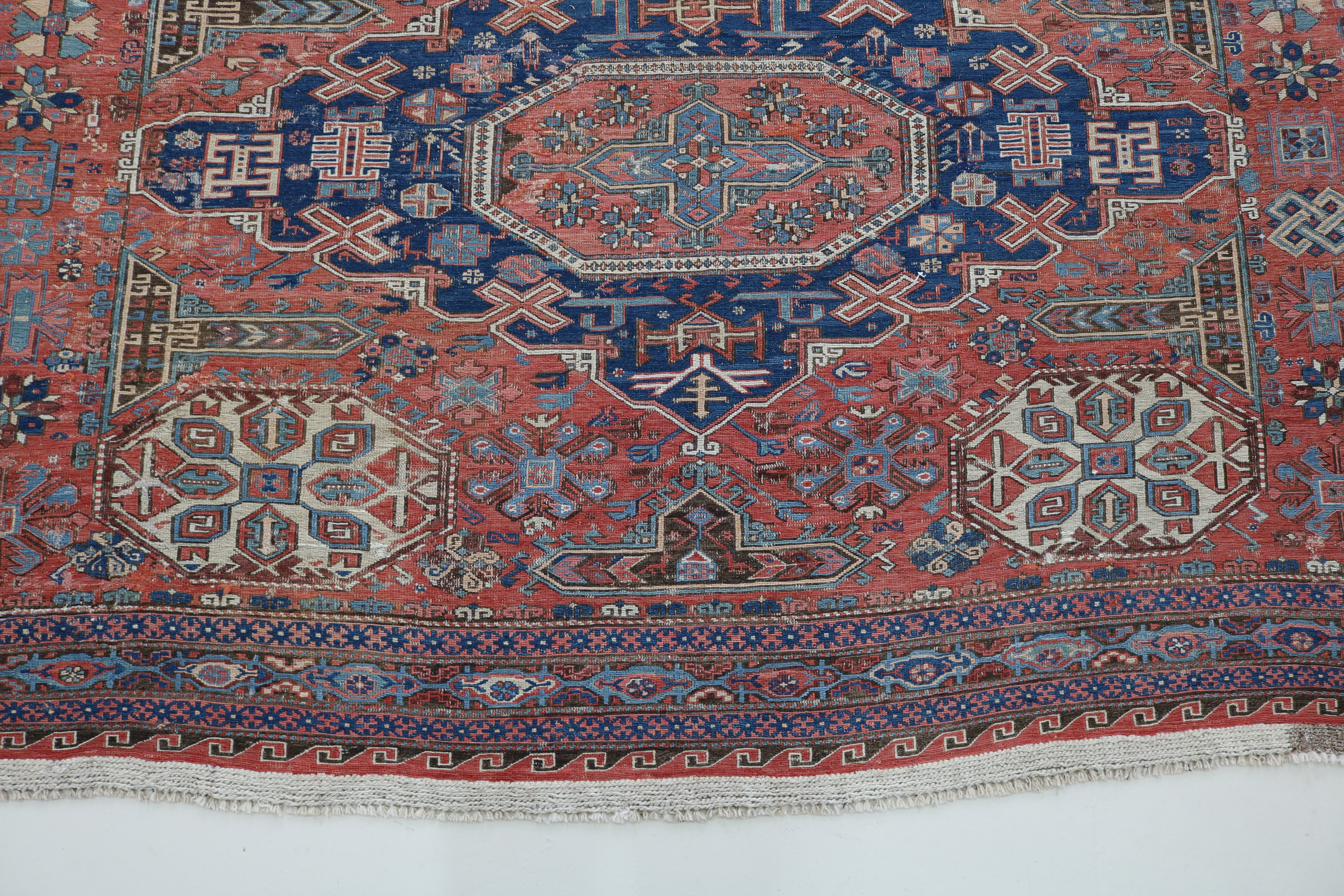 Antique Caucasian Sumak Carpet, 335 × 265 cm, Circa 1900