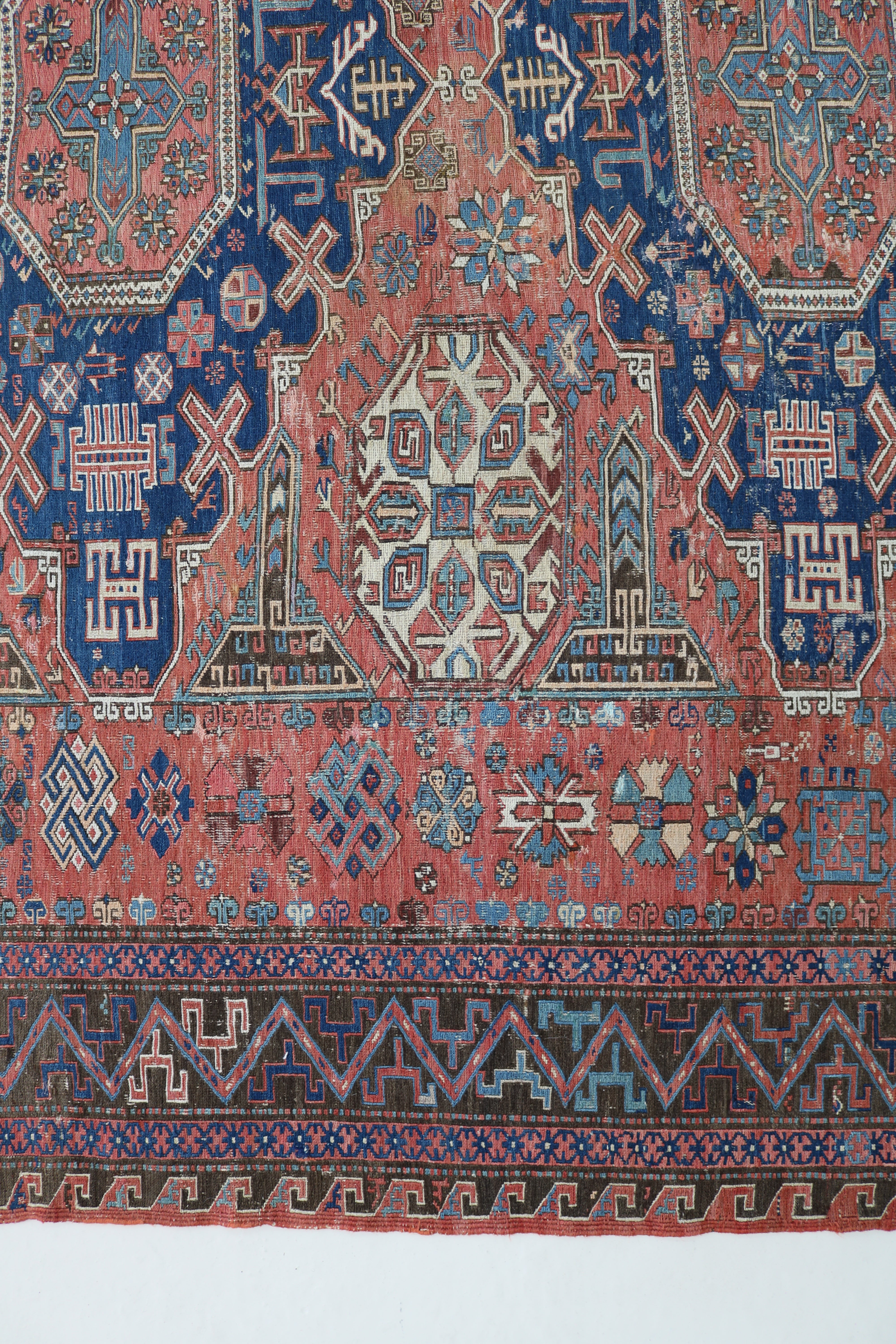 Antique Caucasian Sumak Carpet, 335 × 265 cm, Circa 1900