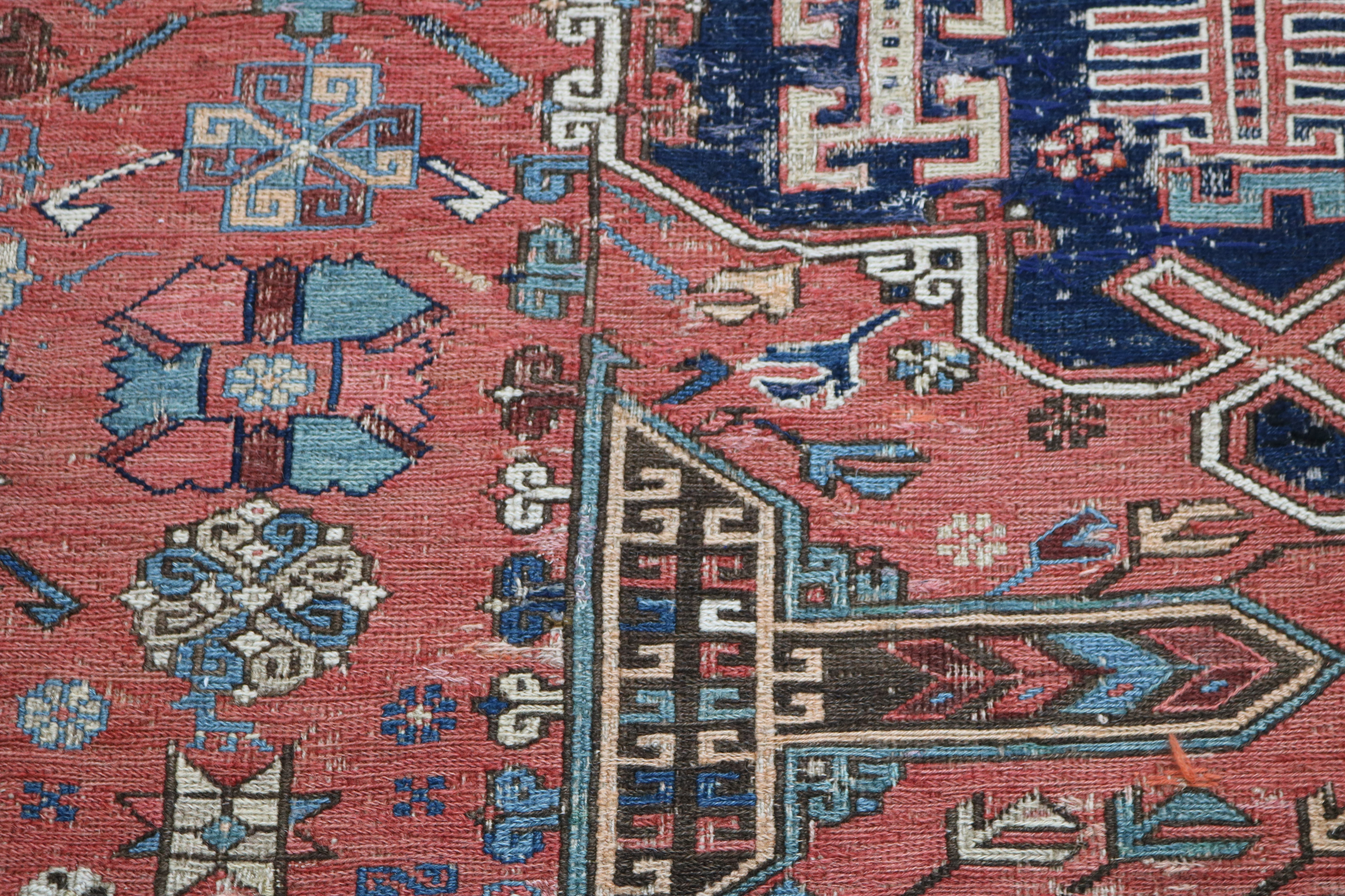 Antique Caucasian Sumak Carpet, 335 × 265 cm, Circa 1900