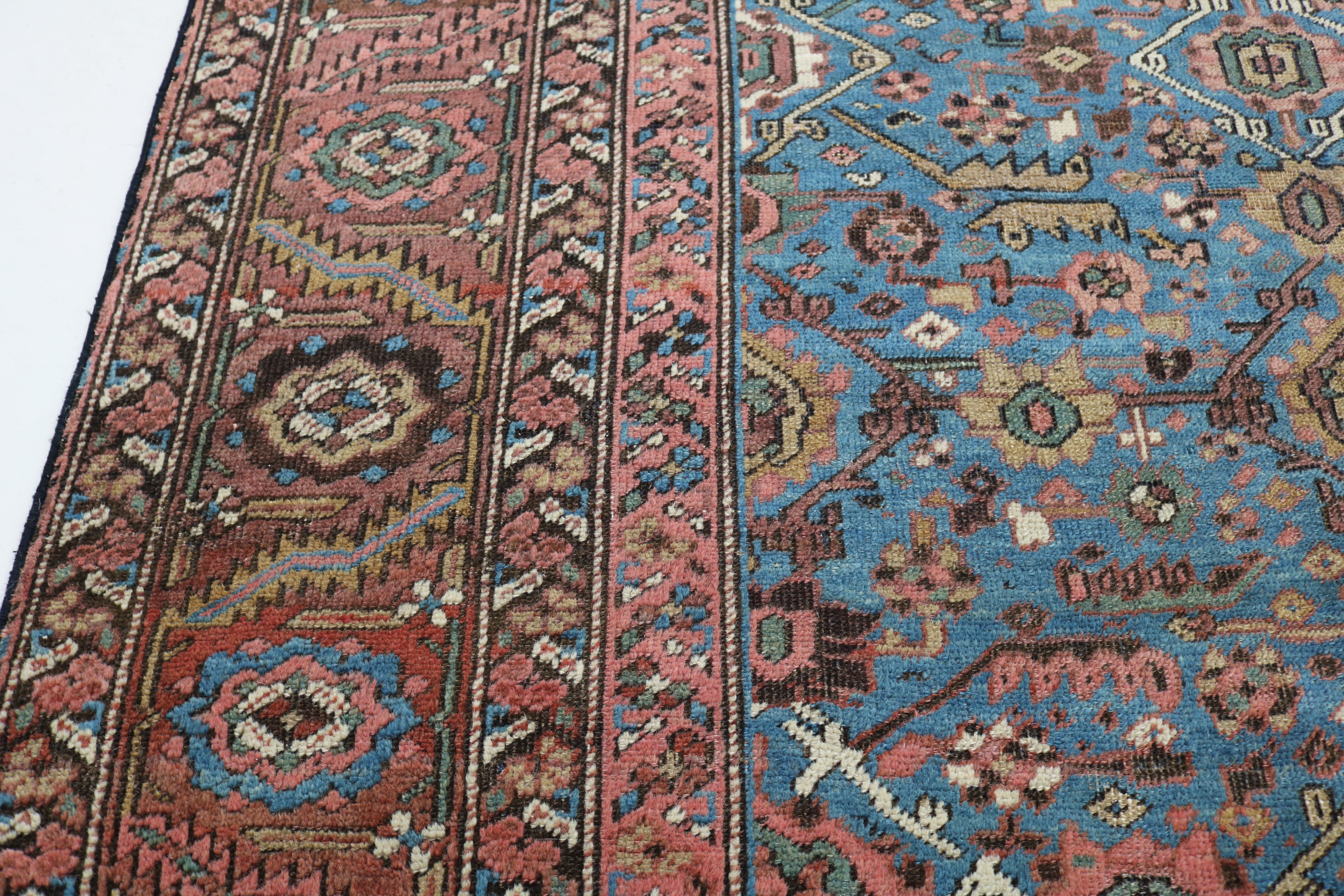 Antique Persian Bakshayesh Carpet, 402 × 260 cm, Circa 1880