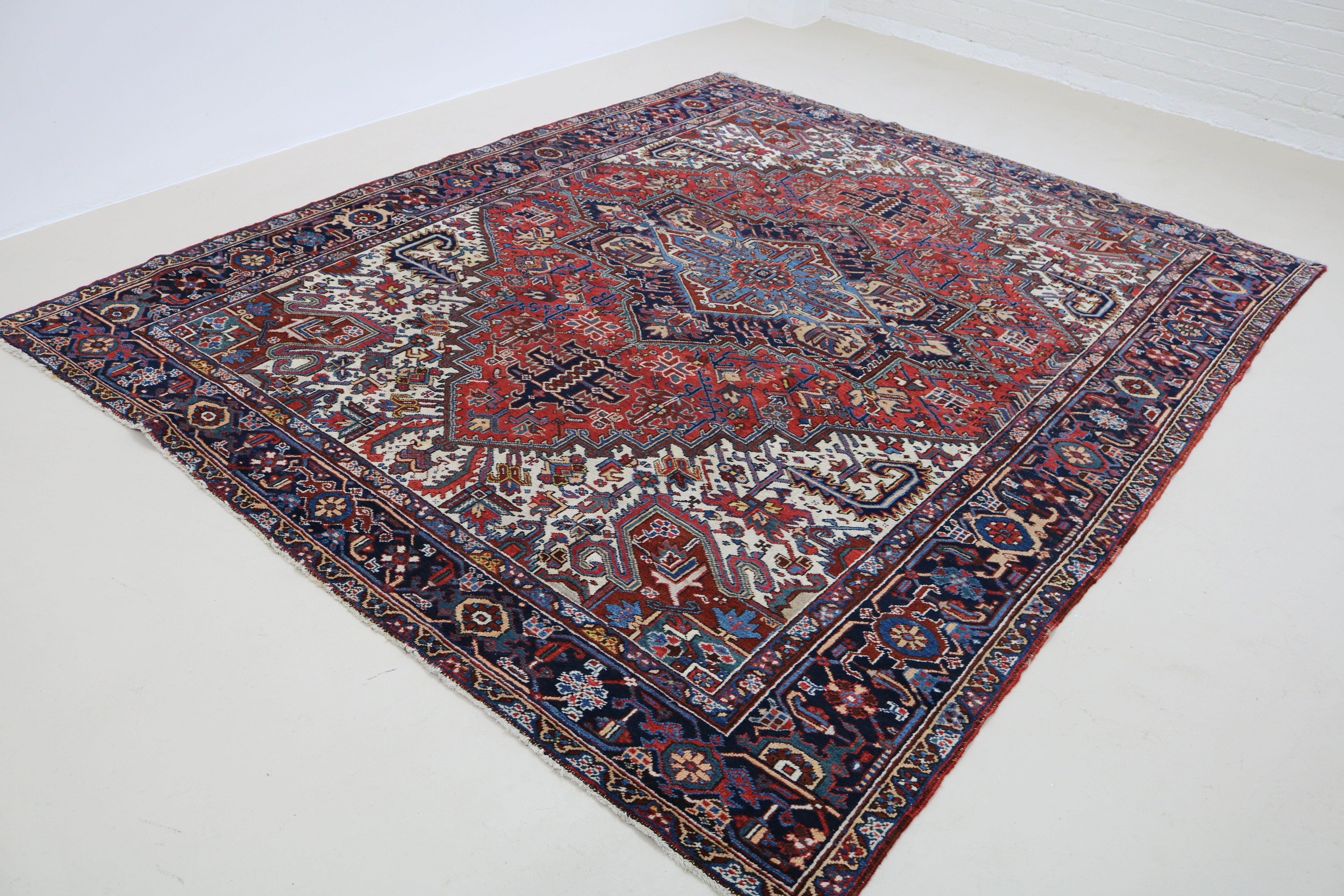 Antique Persian Heriz Carpet, 312 × 251 cm, Circa 1930