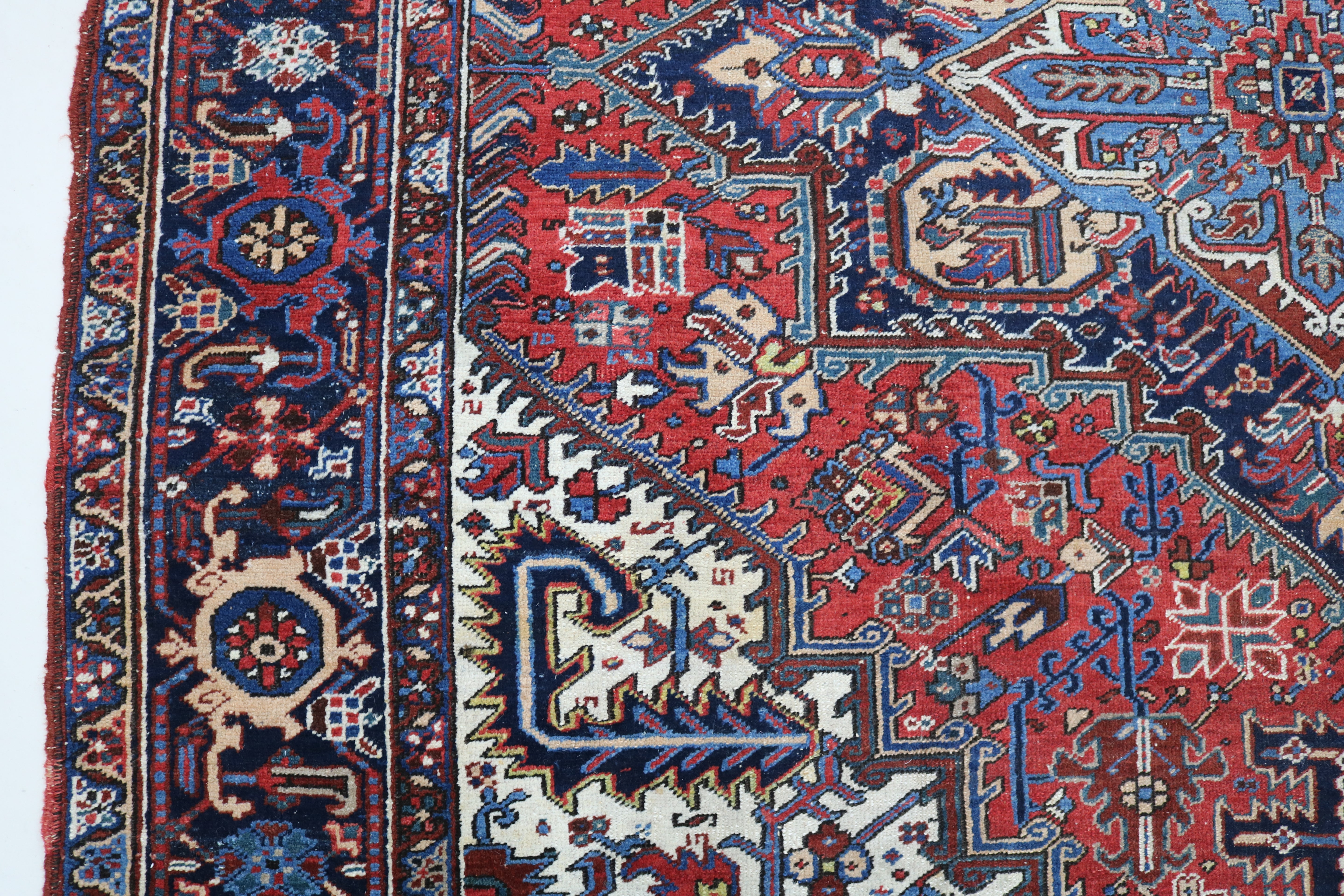 Antique Persian Heriz Carpet, 312 × 251 cm, Circa 1930