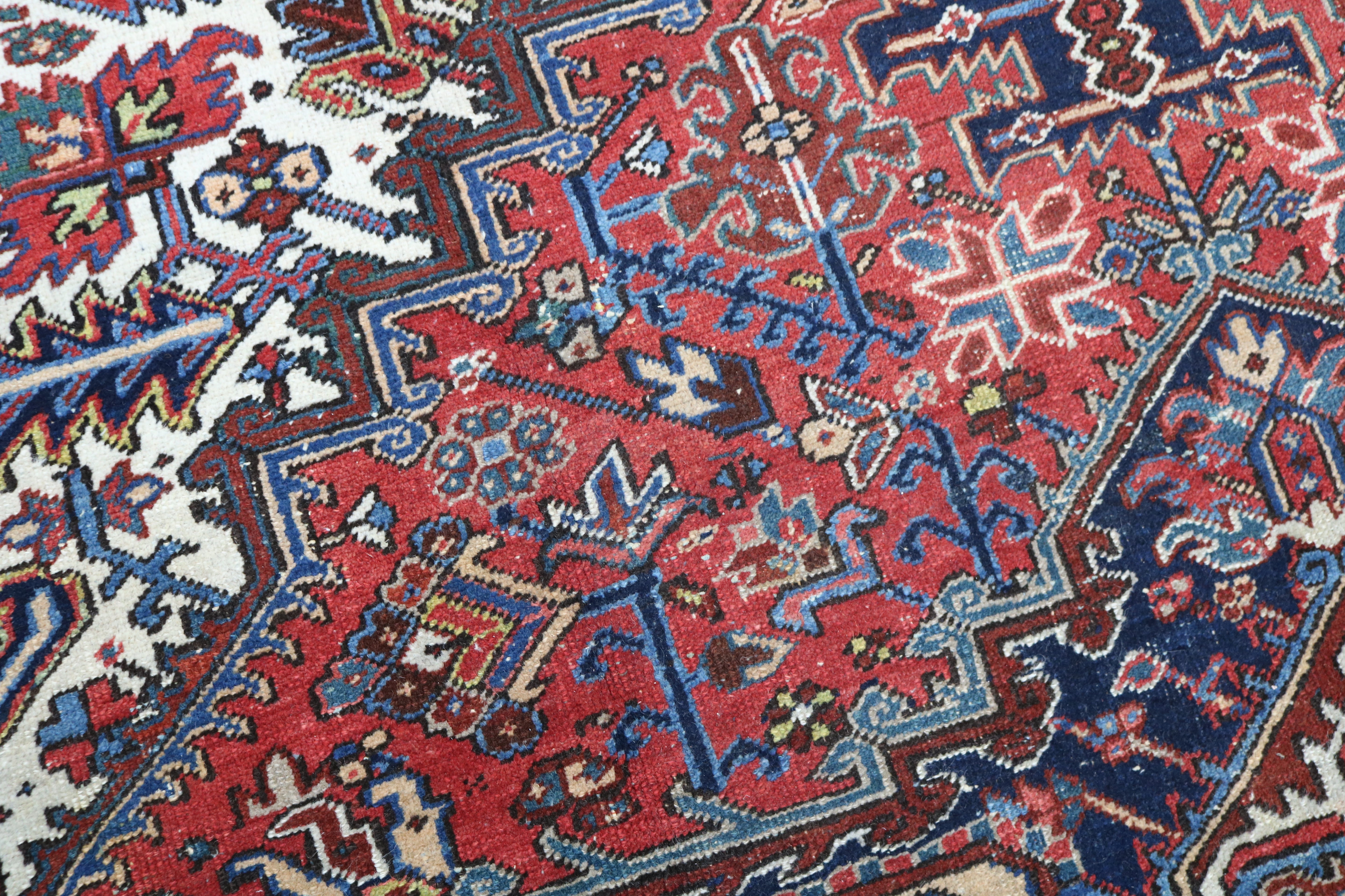 Antique Persian Heriz Carpet, 312 × 251 cm, Circa 1930