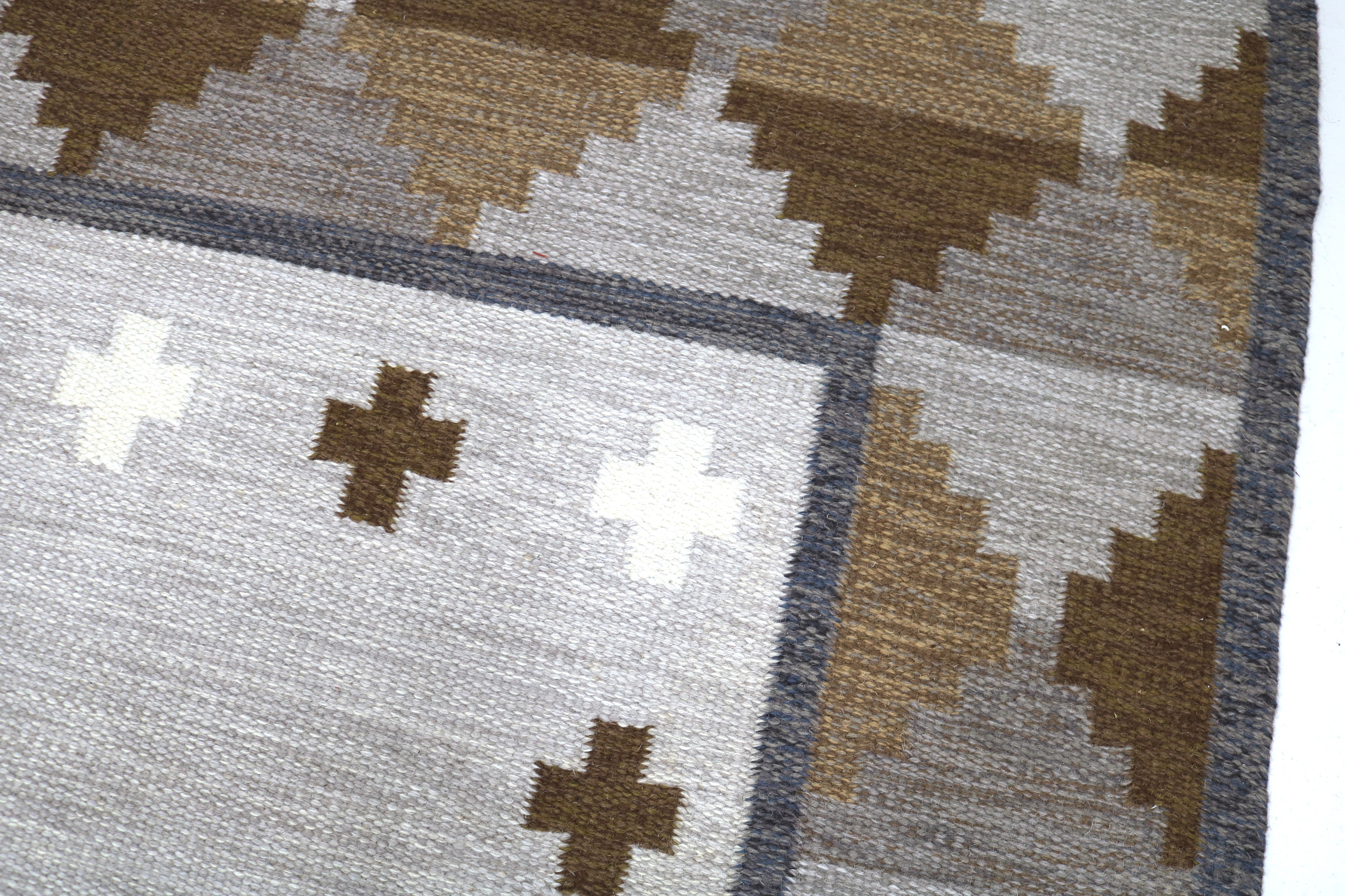 Vintage Swedish Kilim Rug, 314 × 186 cm (circa 1950s–1960s)