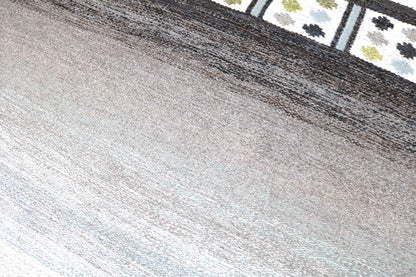 Vintage Swedish Kilim Rug, 200 × 138 cm (circa 1950s–1960s)