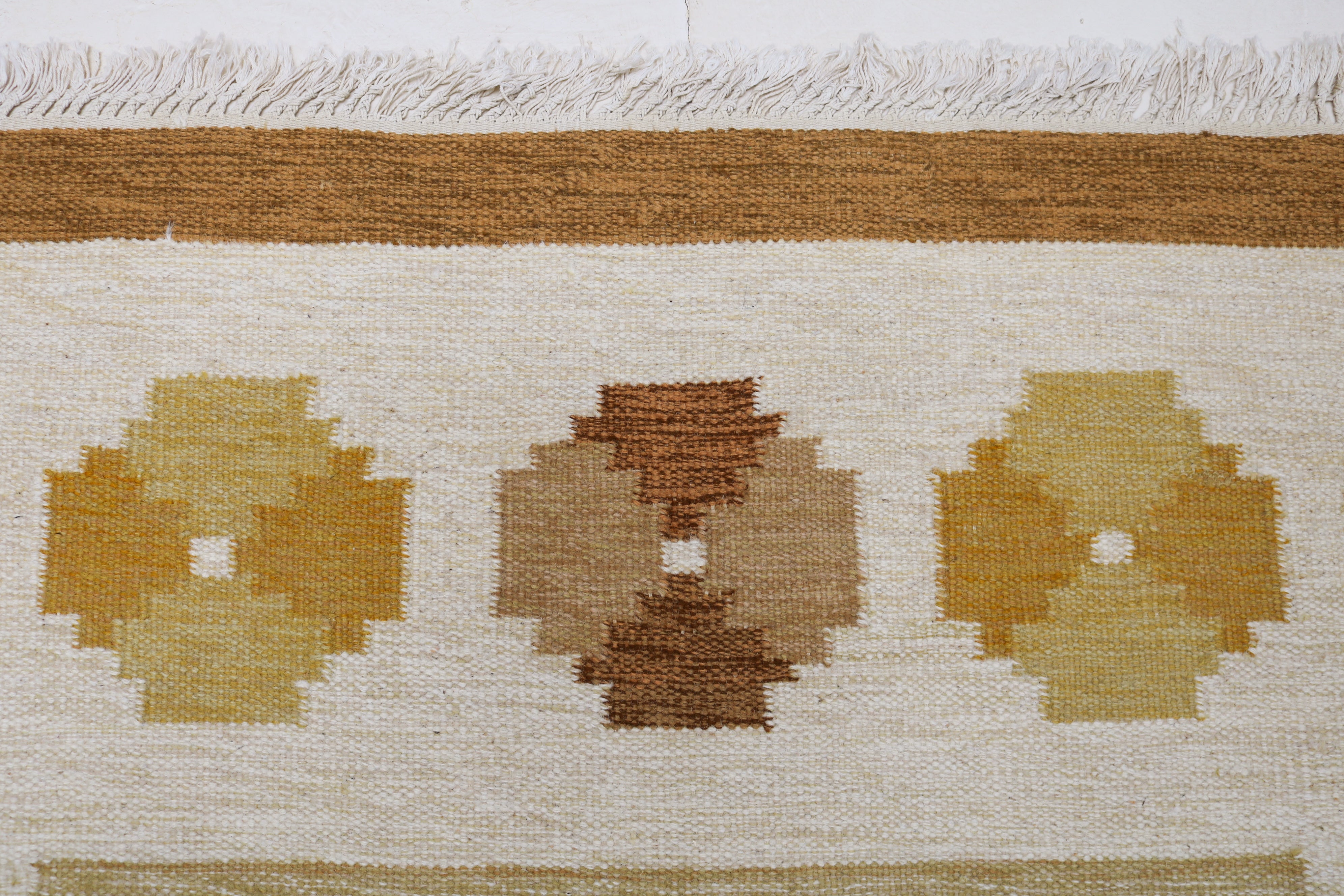 Vintage Swedish kilim rug 188 × 137 cm, handwoven wool Scandinavian flatweave 7