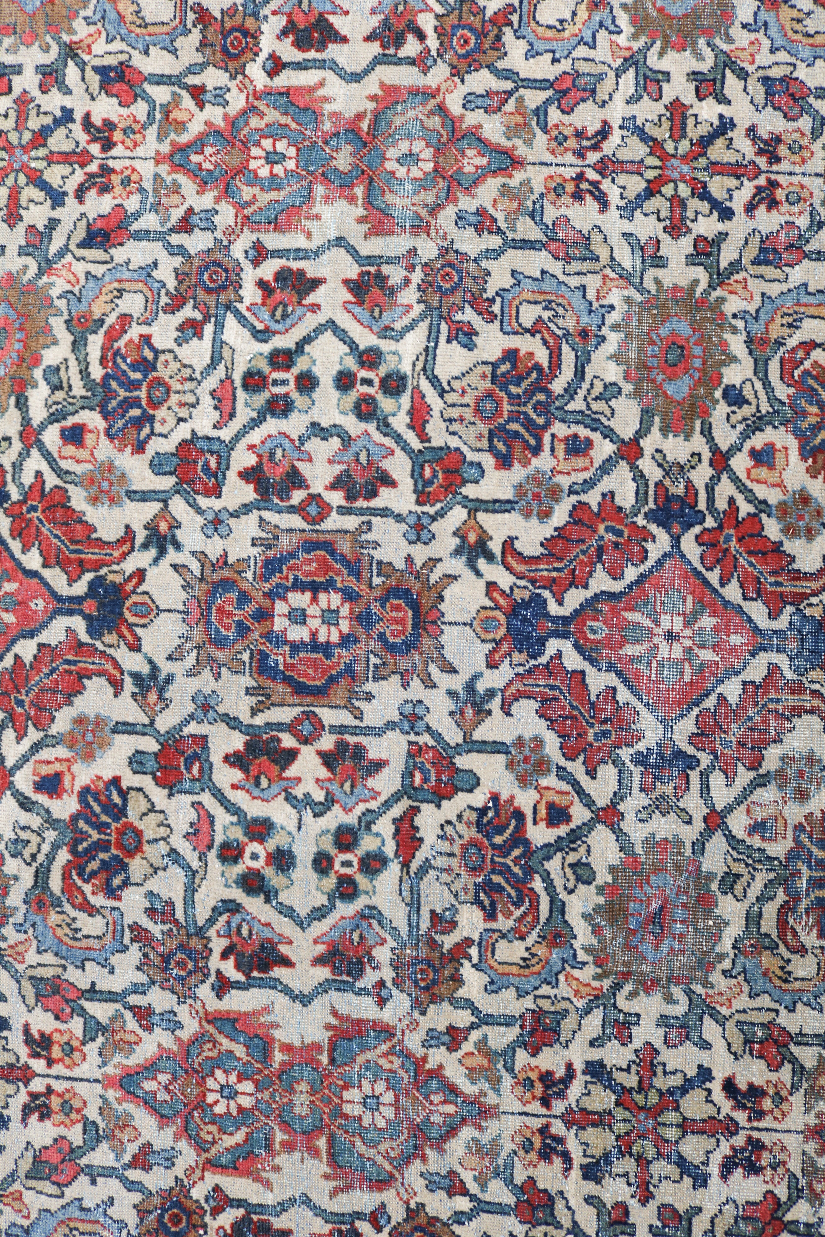 Antique Persian Mahal rug 350 × 256 cm, hand-knotted in wool, circa 1920
