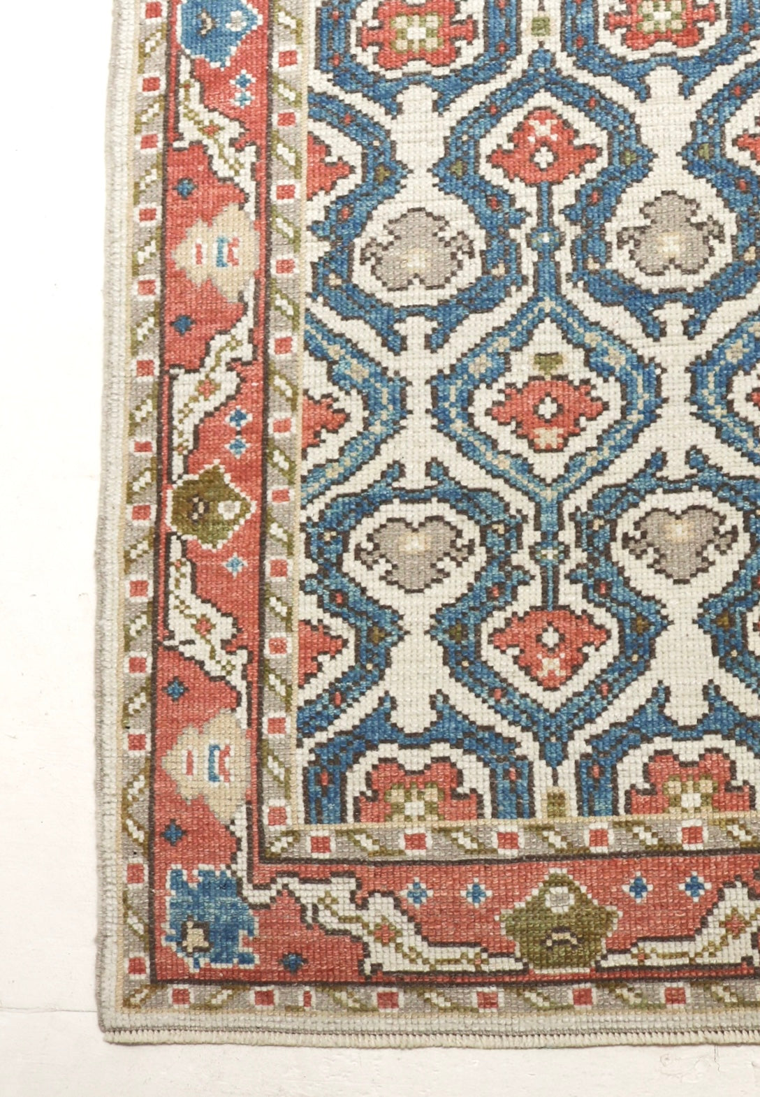 Vintage Turkish Ushak Runner 450 × 90 cm full view