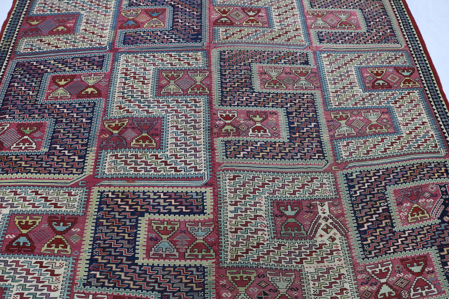 Old Antique Handmade Caucasian Zilleh Silleh rug - Hakiemie Rug Gallery