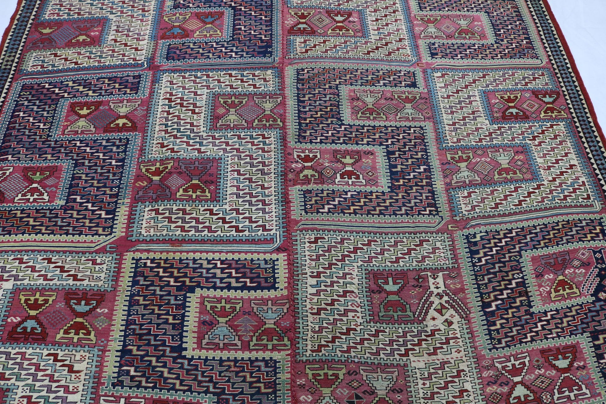 Old Antique Handmade Caucasian Zilleh Silleh rug - Hakiemie Rug Gallery