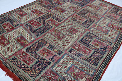 Old Antique Handmade Caucasian Zilleh Silleh rug - Hakiemie Rug Gallery