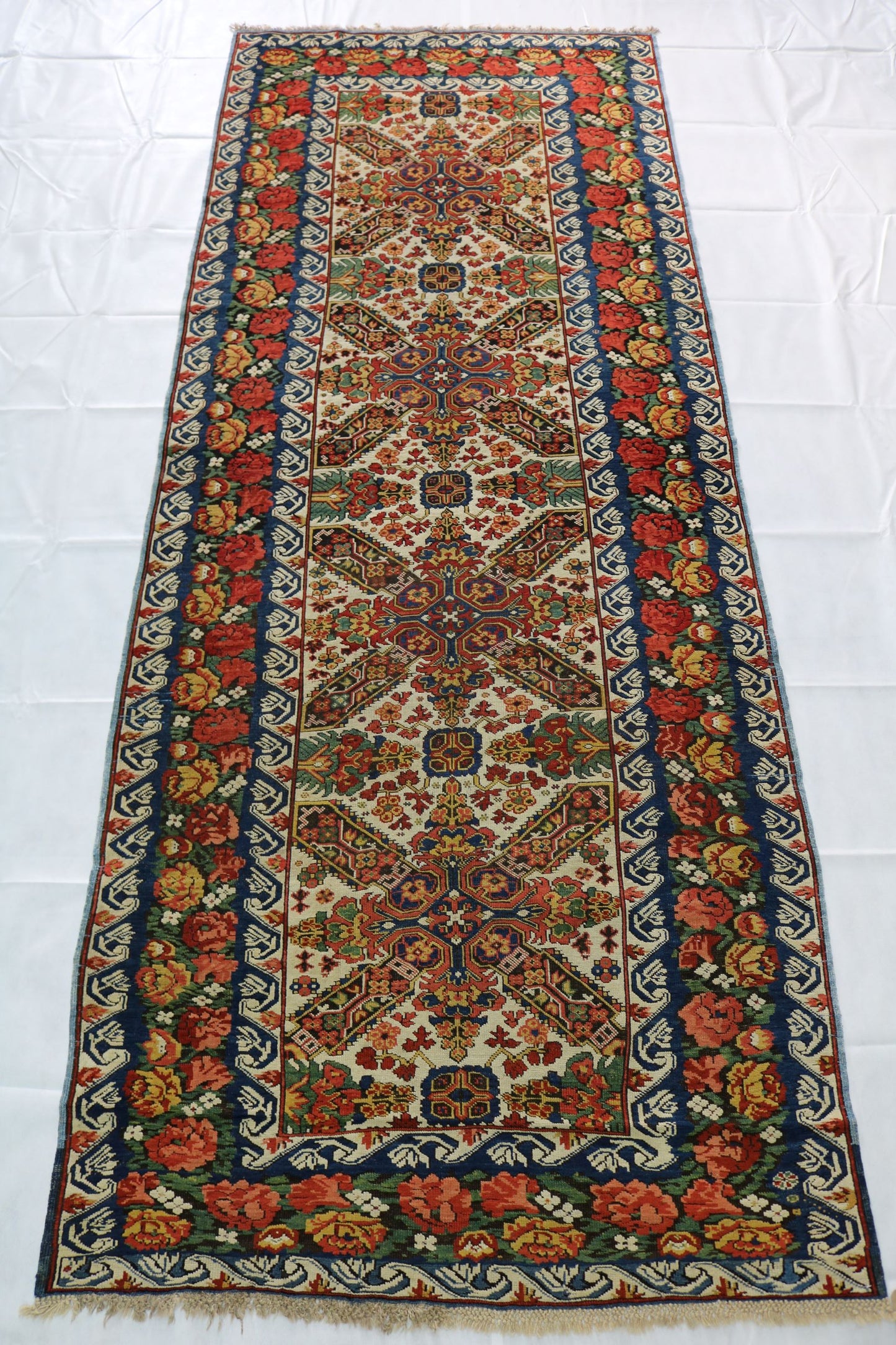 Antique Caucasian Zeichur runner - Hakiemie Rug Gallery