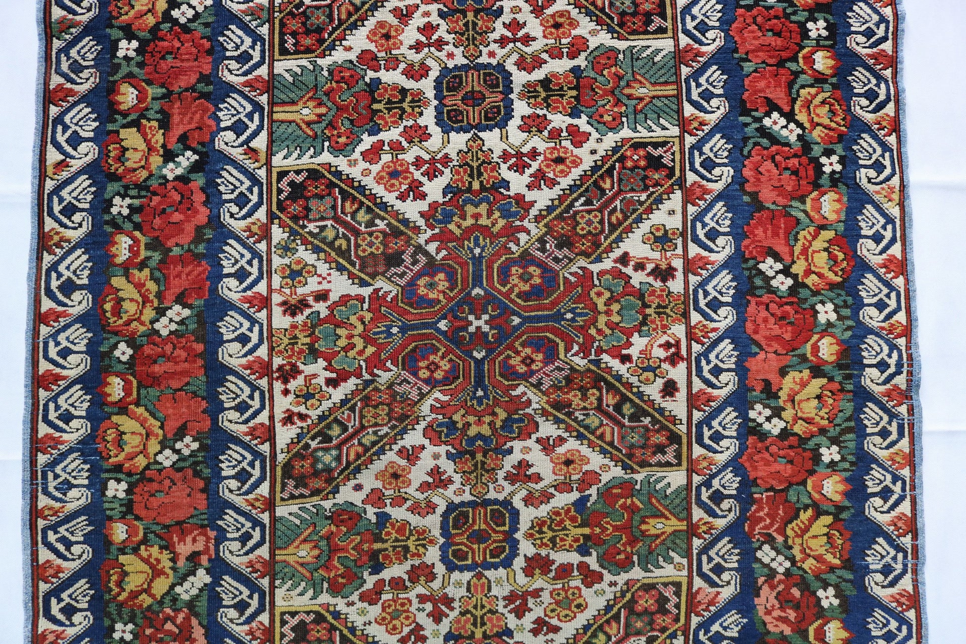 Antique Caucasian Zeichur runner - Hakiemie Rug Gallery