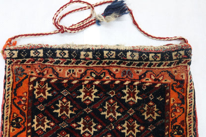 Antique Persian Qashqai small bag - Hakiemie Rug Gallery