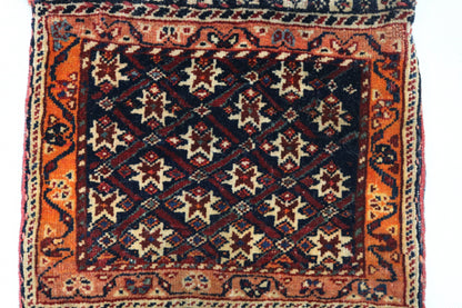 Antique Persian Qashqai small bag - Hakiemie Rug Gallery