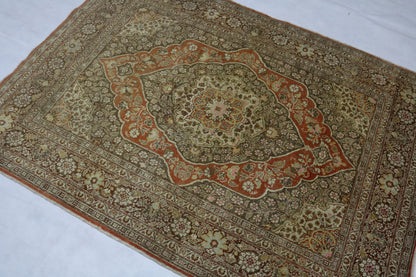 Wonderful Old Antique Haj-Jalili Tabriz rug - Hakiemie Rug Gallery
