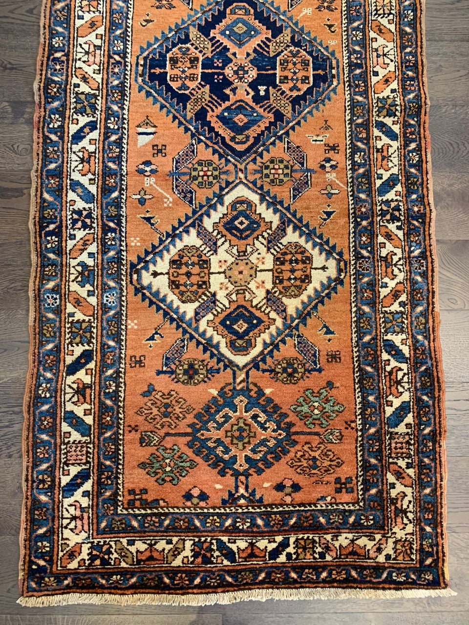 Wonderful antique Handmade Heriz Karaja Runner - Hakiemie Rug Gallery