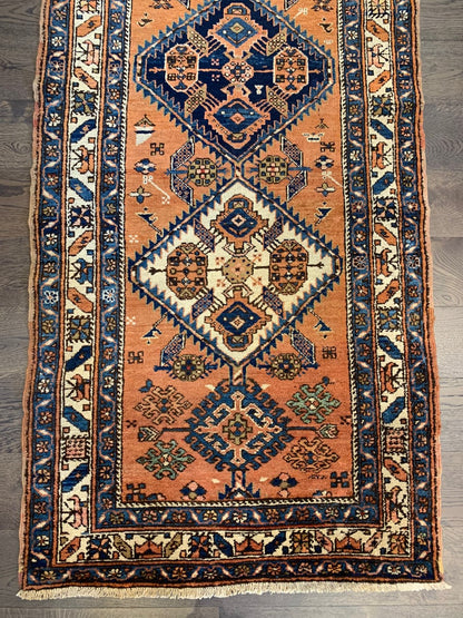 Wonderful antique Handmade Heriz Karaja Runner - Hakiemie Rug Gallery