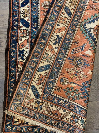 Wonderful antique Handmade Heriz Karaja Runner - Hakiemie Rug Gallery